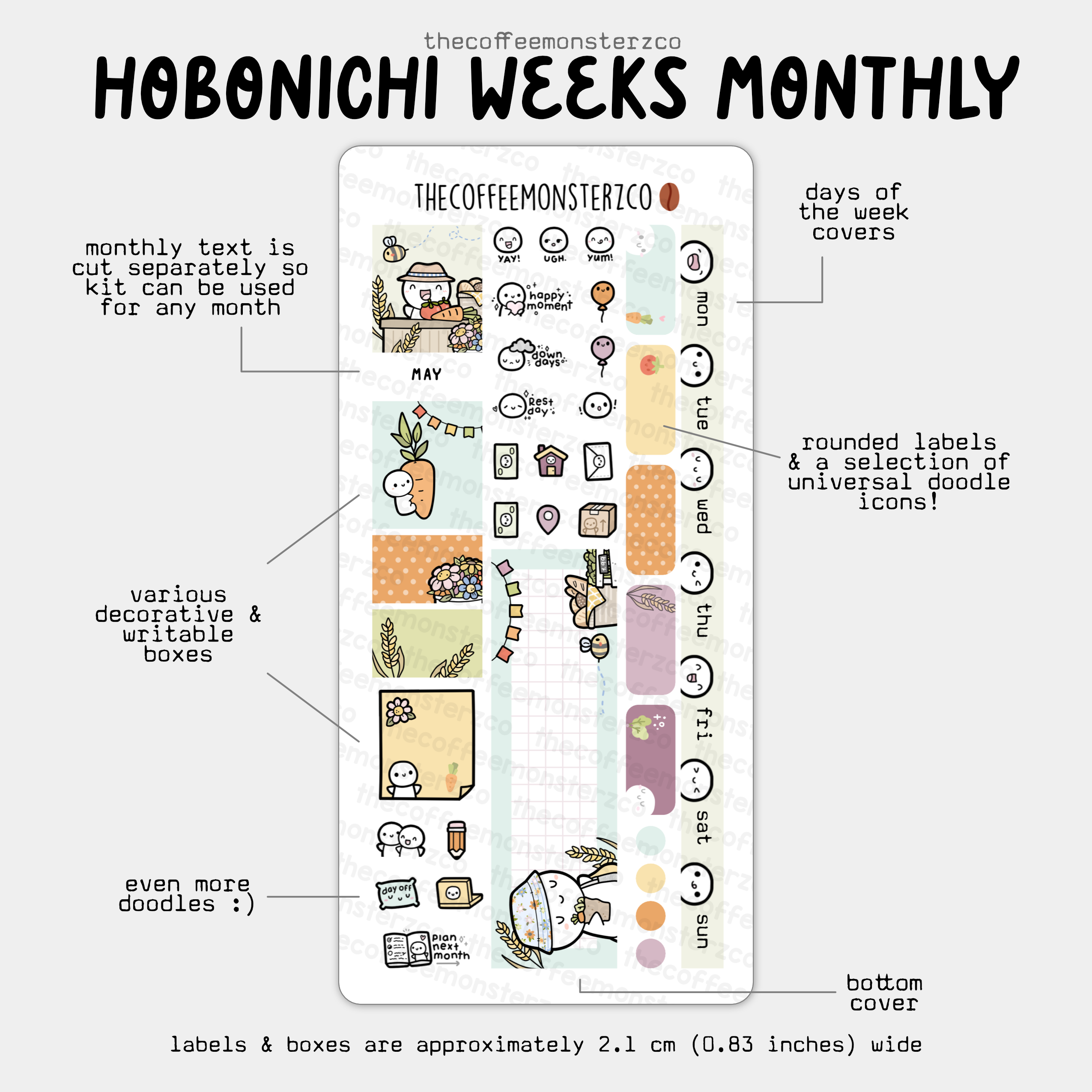 2025 Hobonichi Weeks Monthly Kits