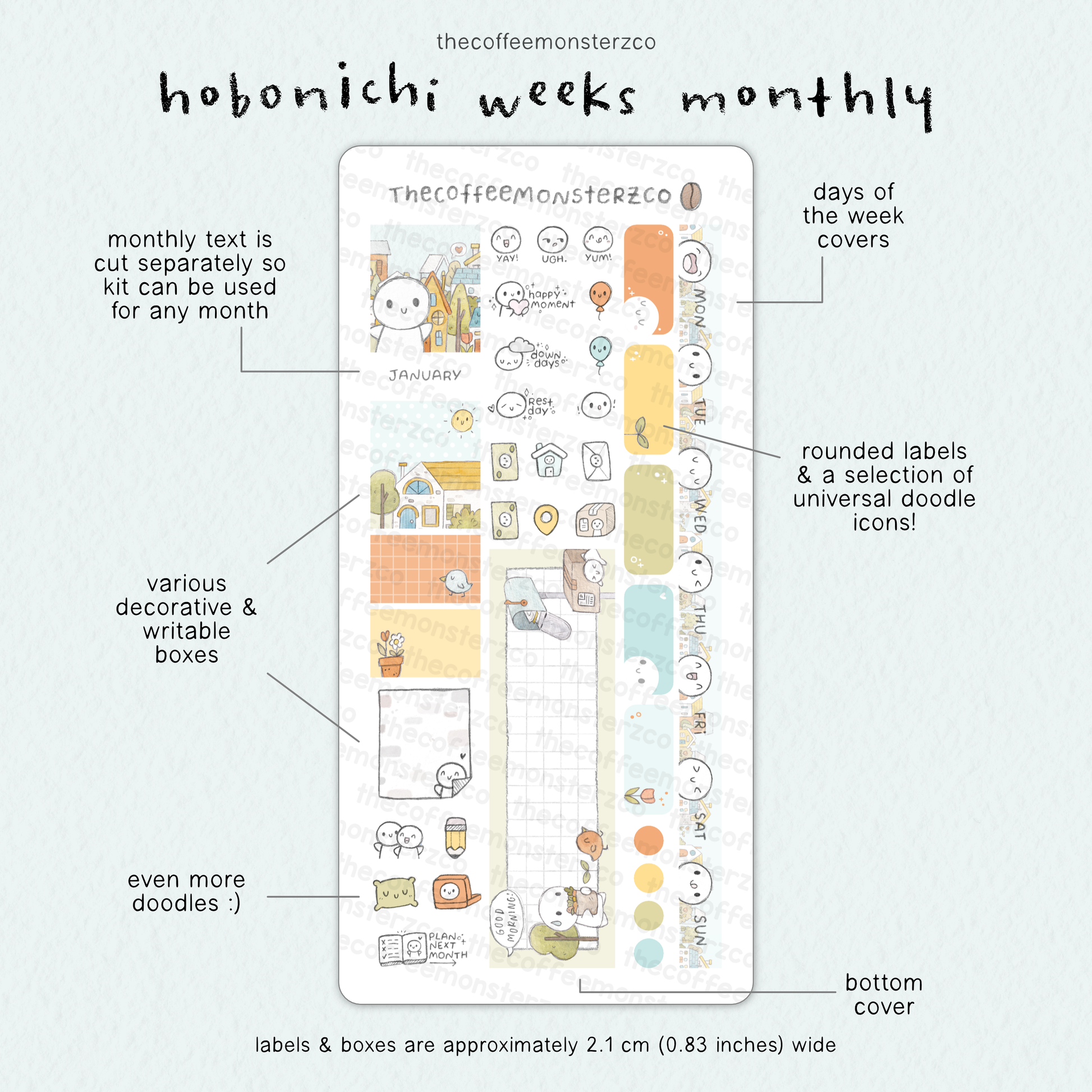 2026 Hobonichi Weeks Monthly Kits