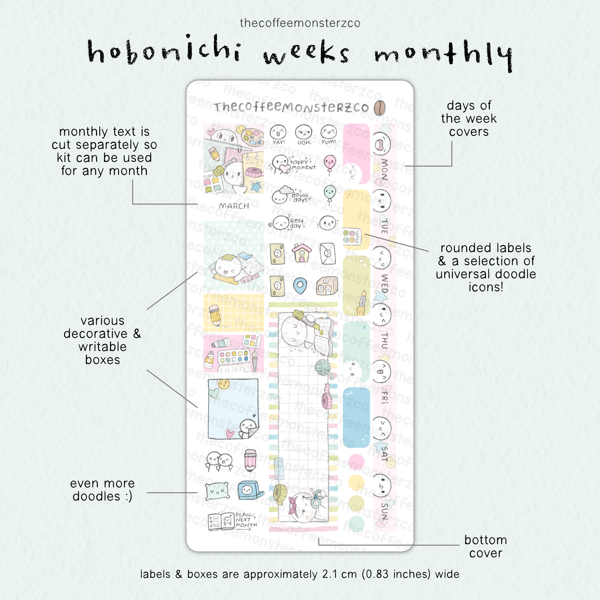 2026 Hobonichi Weeks Monthly Kits