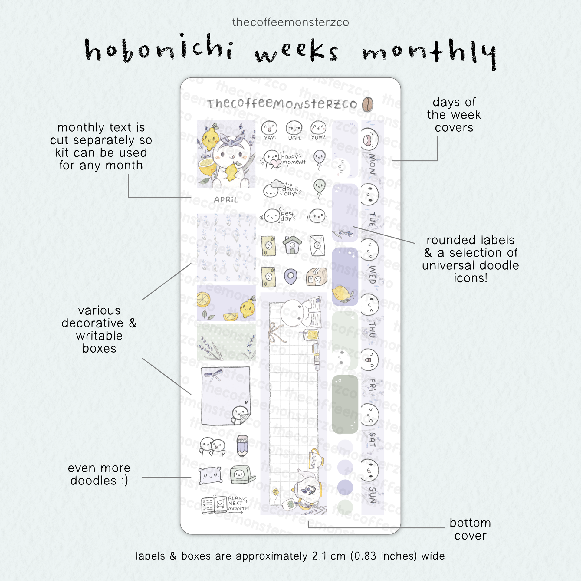 2026 Hobonichi Weeks Monthly Kits - April