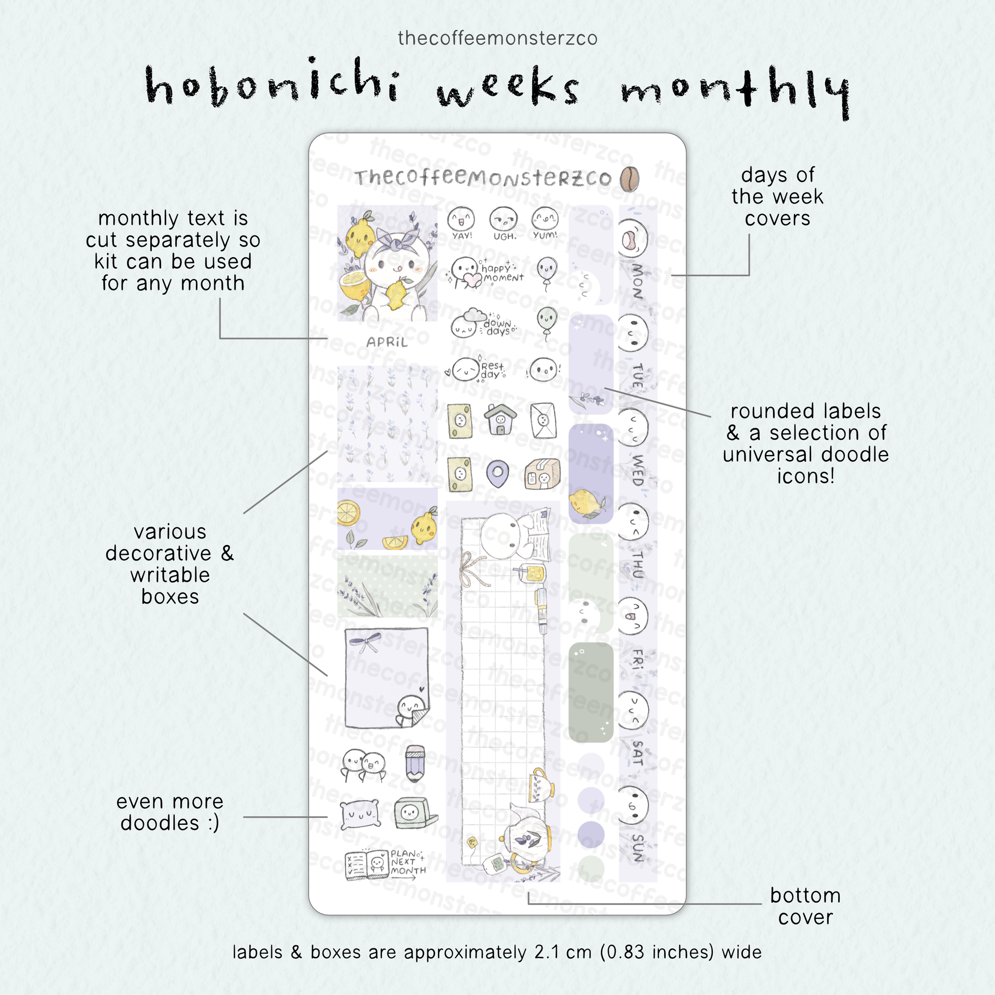 2026 Hobonichi Weeks Monthly Kits