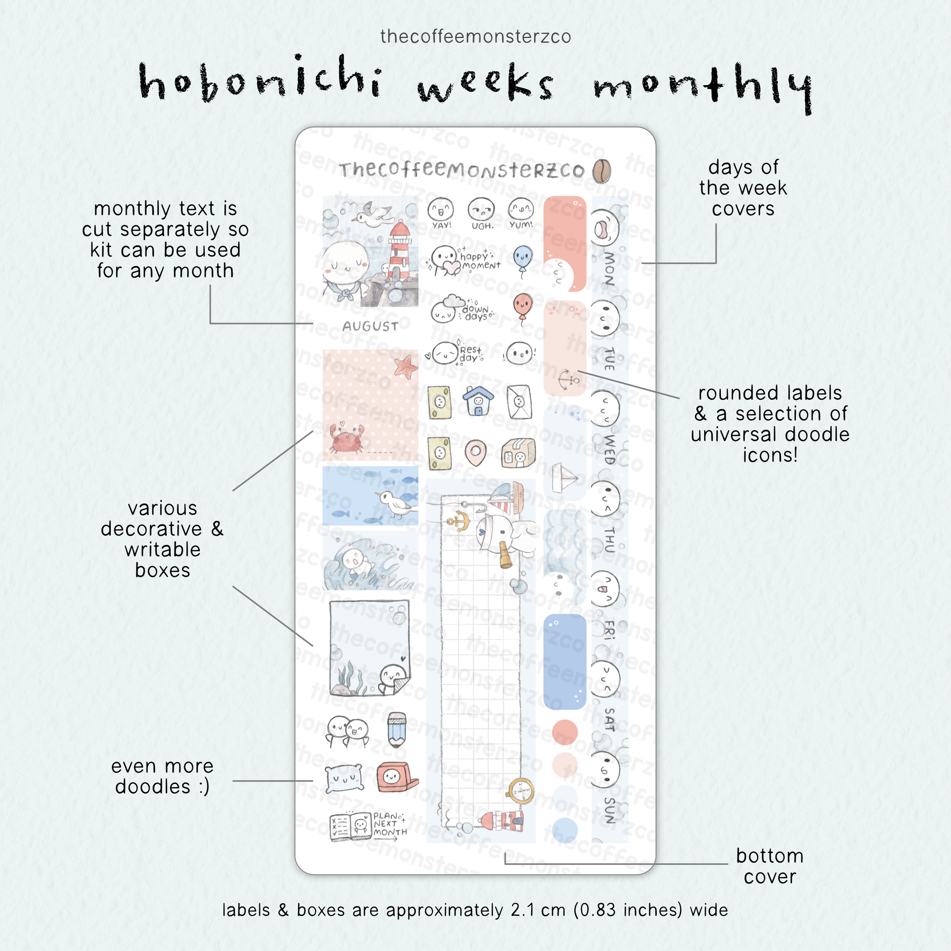 2026 Hobonichi Weeks Monthly Kits