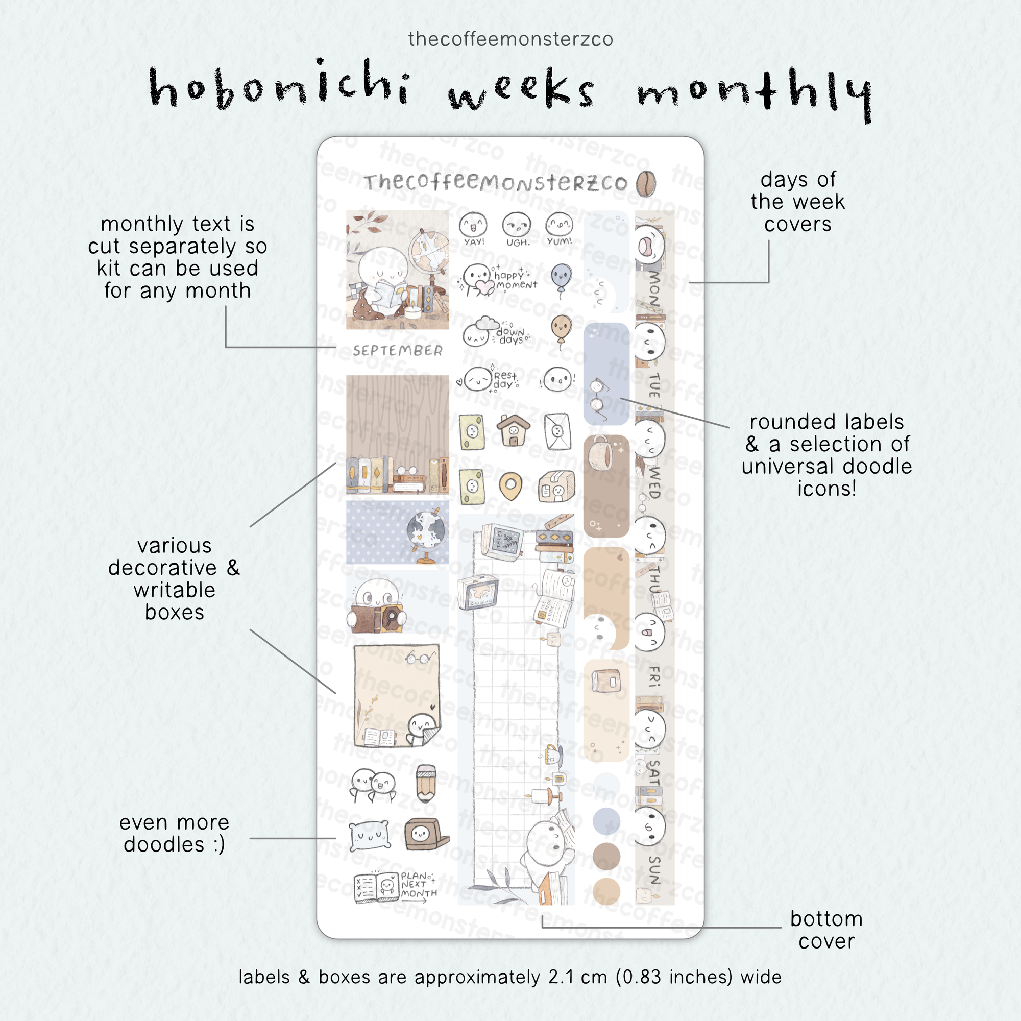2026 Hobonichi Weeks Monthly Kits