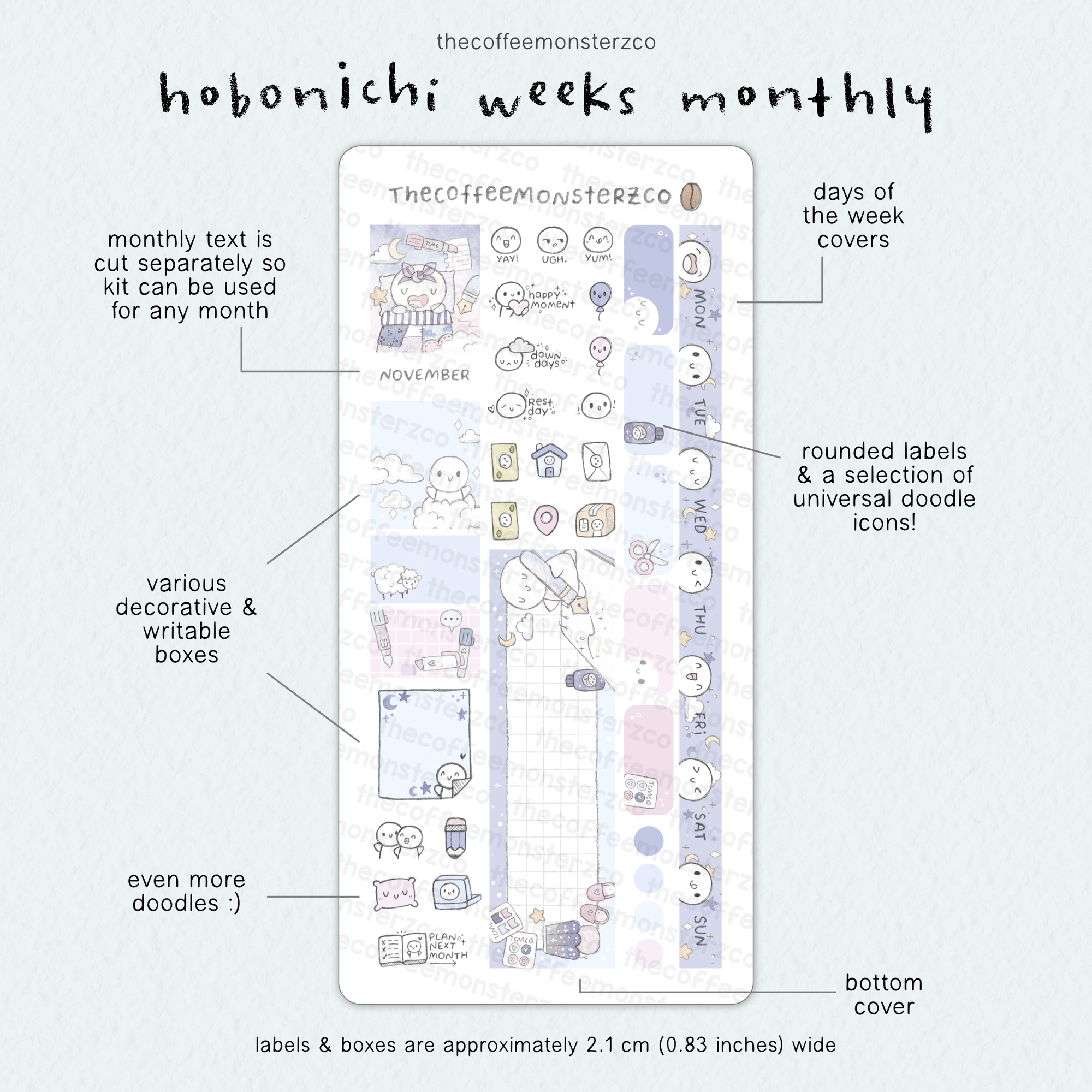 2026 Hobonichi Weeks Monthly Kits