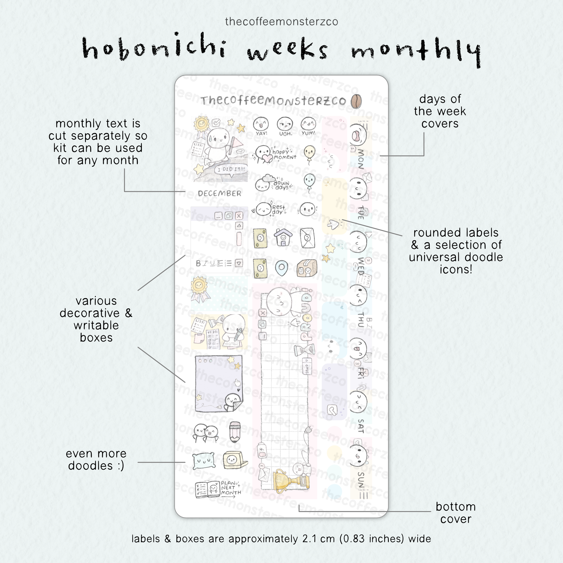 2026 Hobonichi Weeks Monthly Kits