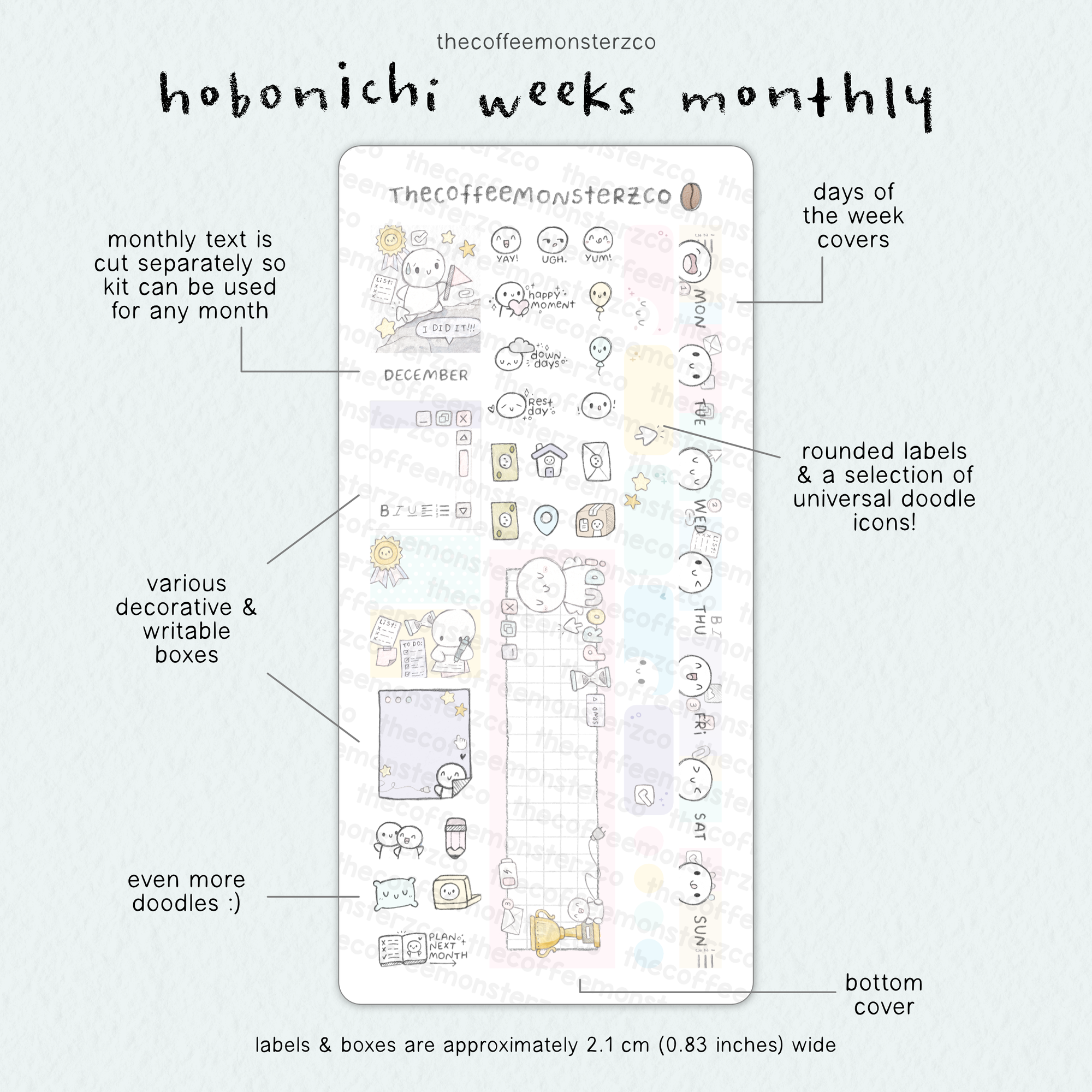 2026 Hobonichi Weeks Monthly Kits