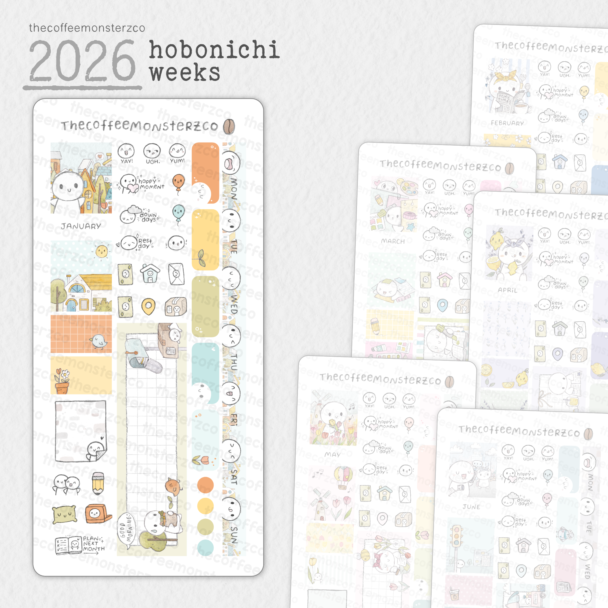 2026 Hobonichi Weeks Monthly Kits