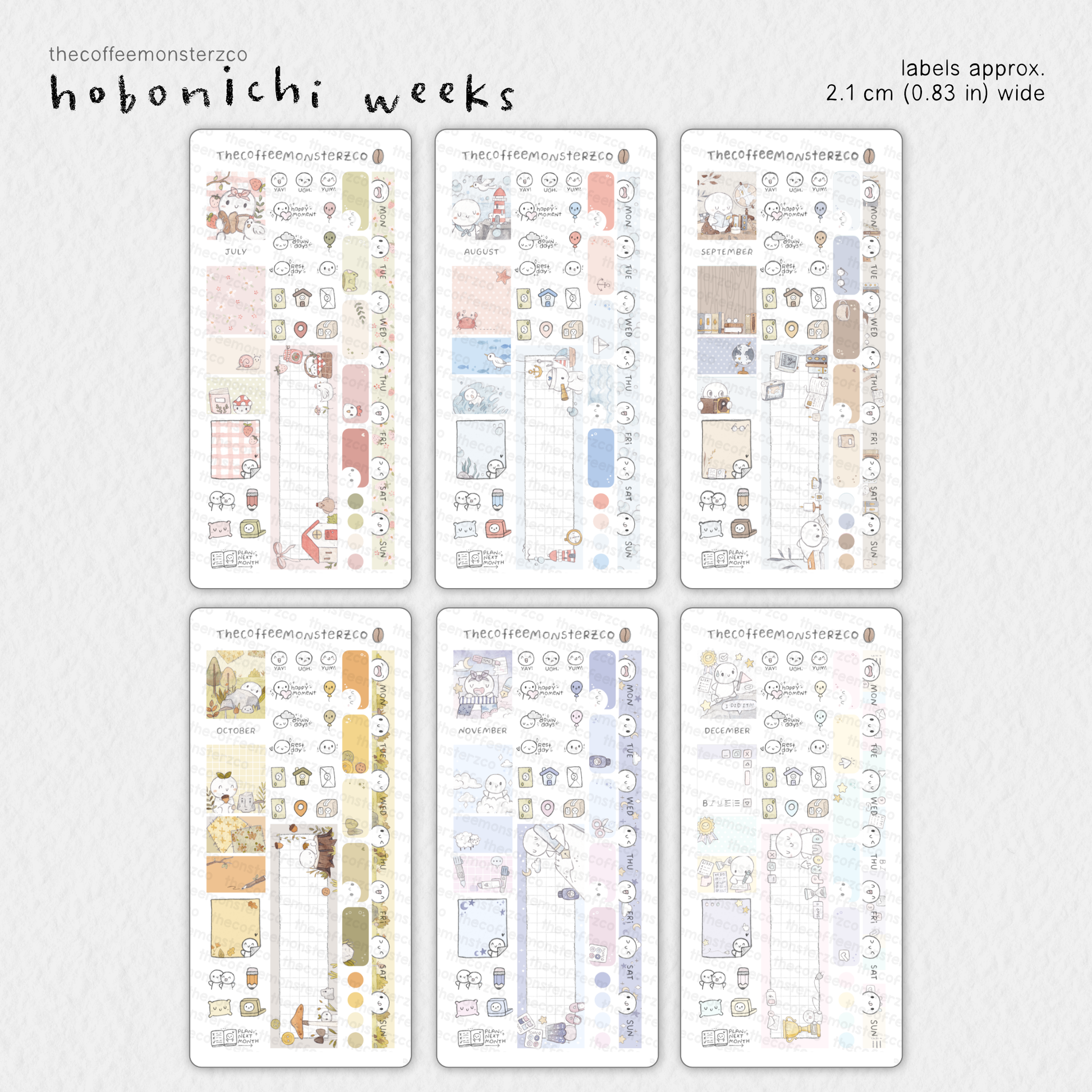 2026 Hobonichi Weeks Monthly Kits
