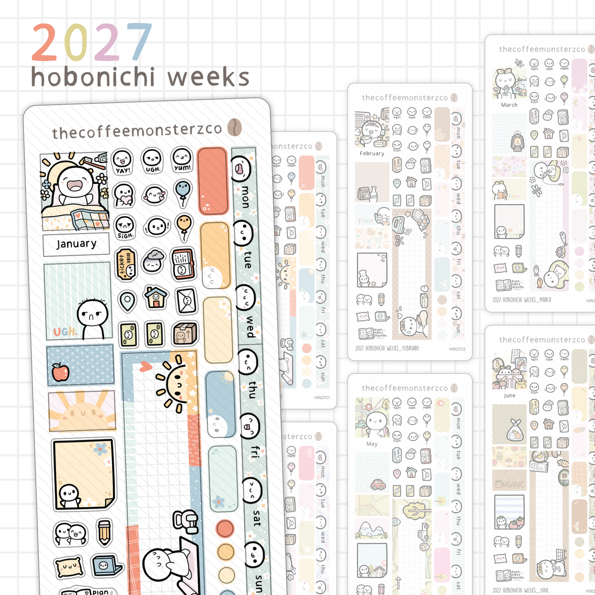 2027 Hobonichi Weeks Monthly Kits