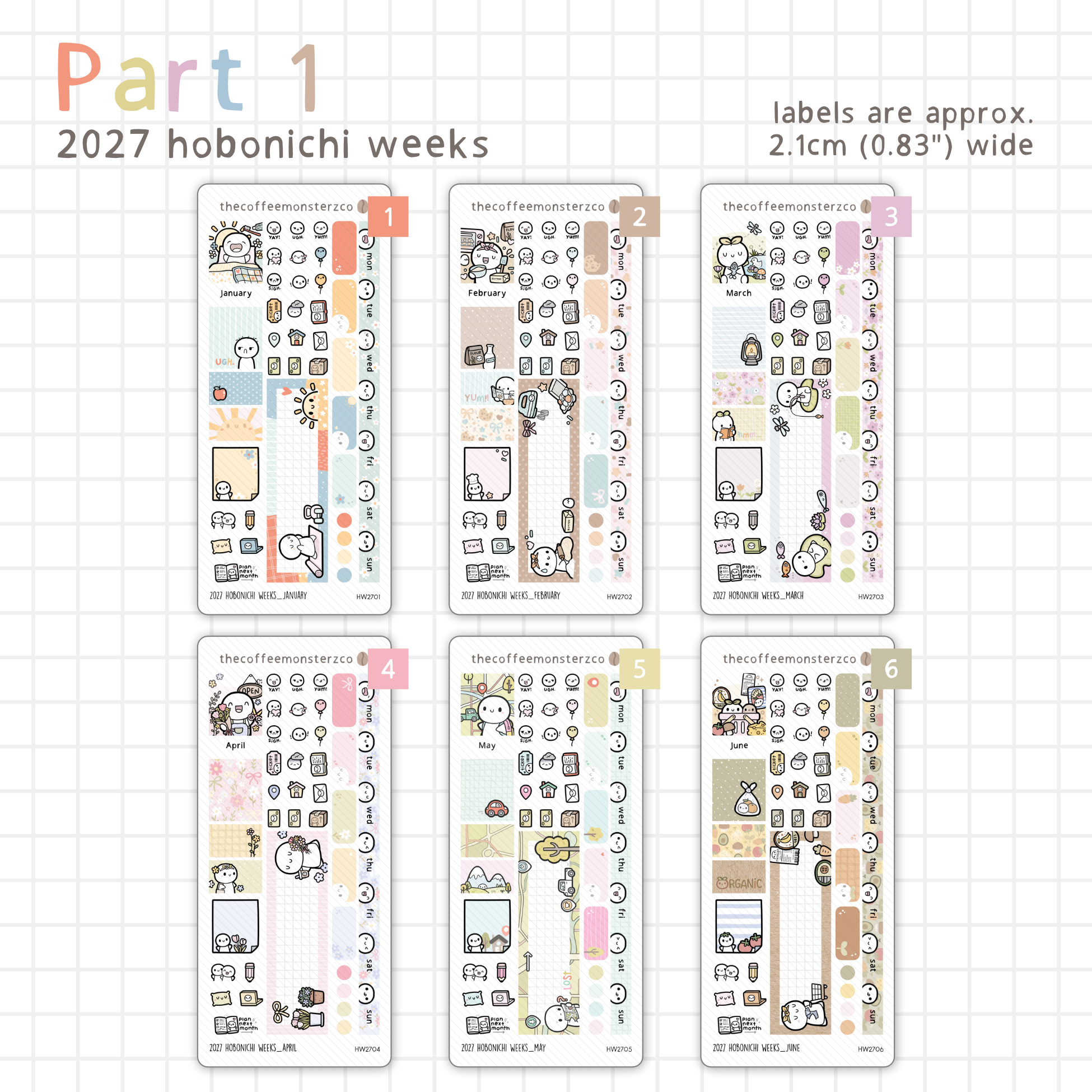 2027 Hobonichi Weeks Monthly Kits