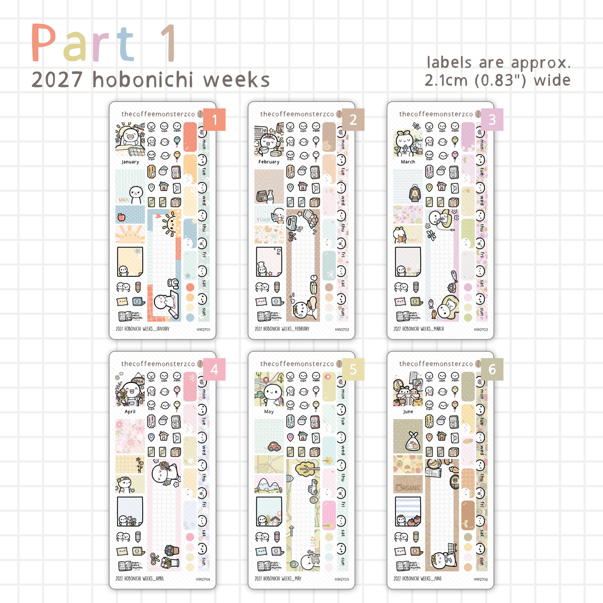 2027 Hobonichi Weeks Monthly Kits