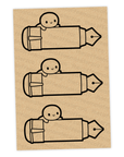 Pen & Pencils - Kraft Stickers