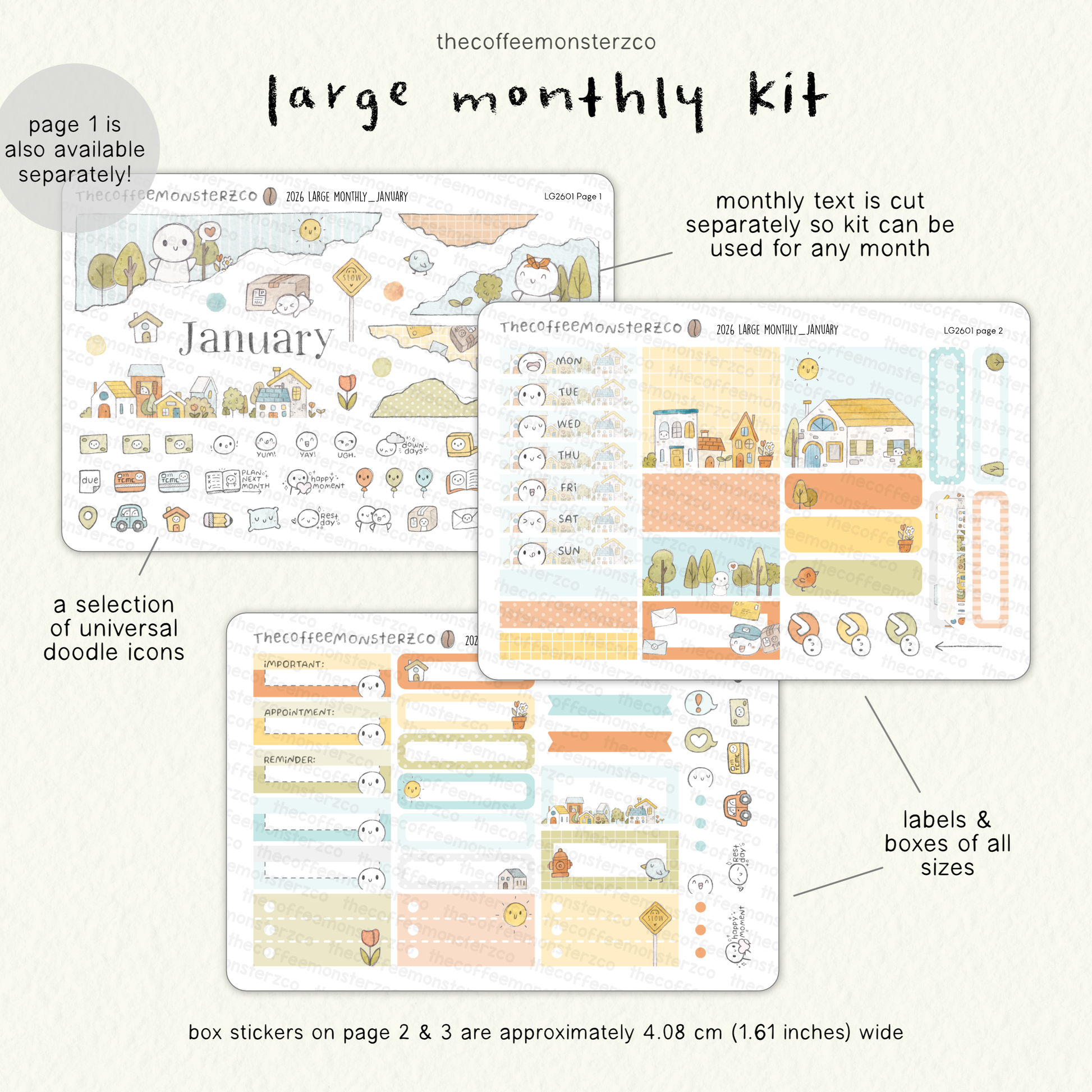 2026 Large Monthly Kits