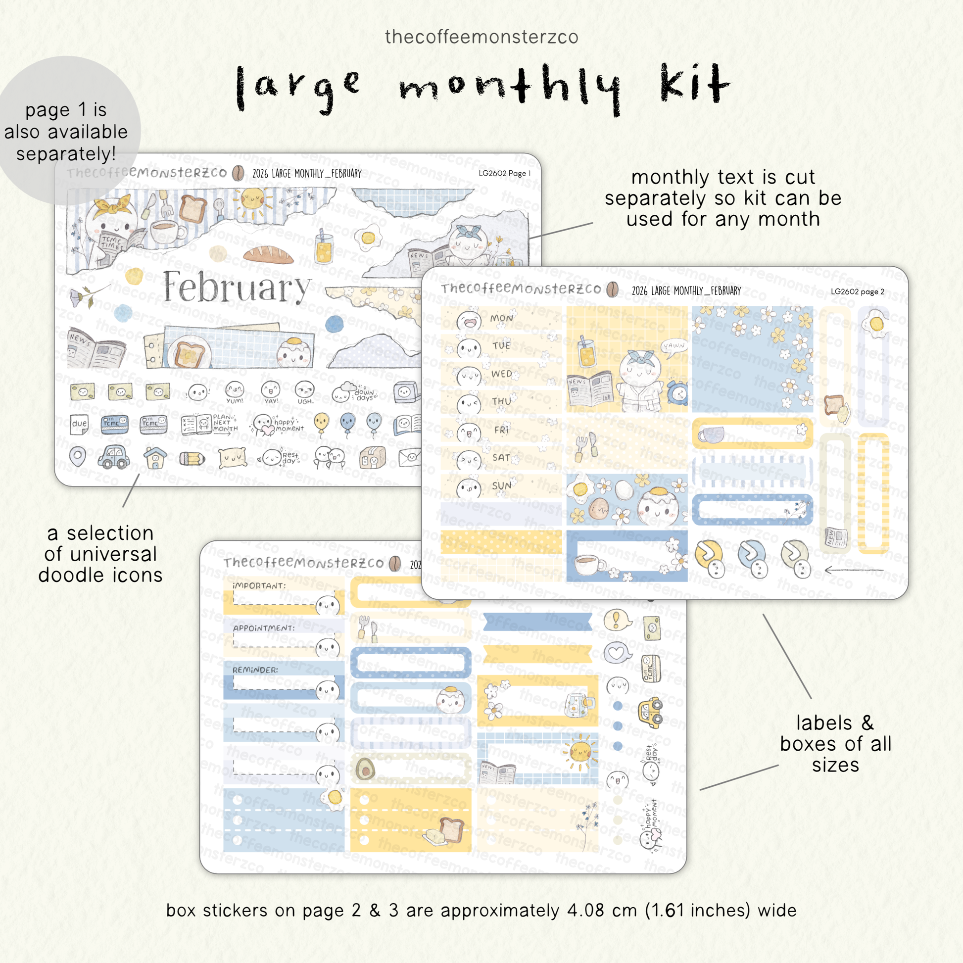 2026 Large Monthly Kits
