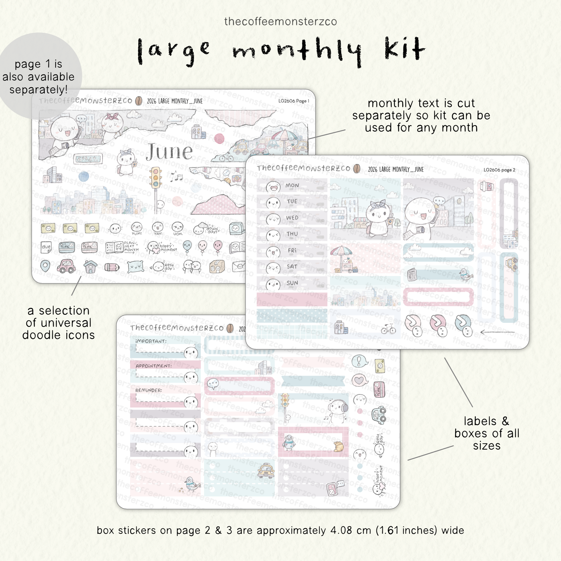 2026 Large Monthly Kits
