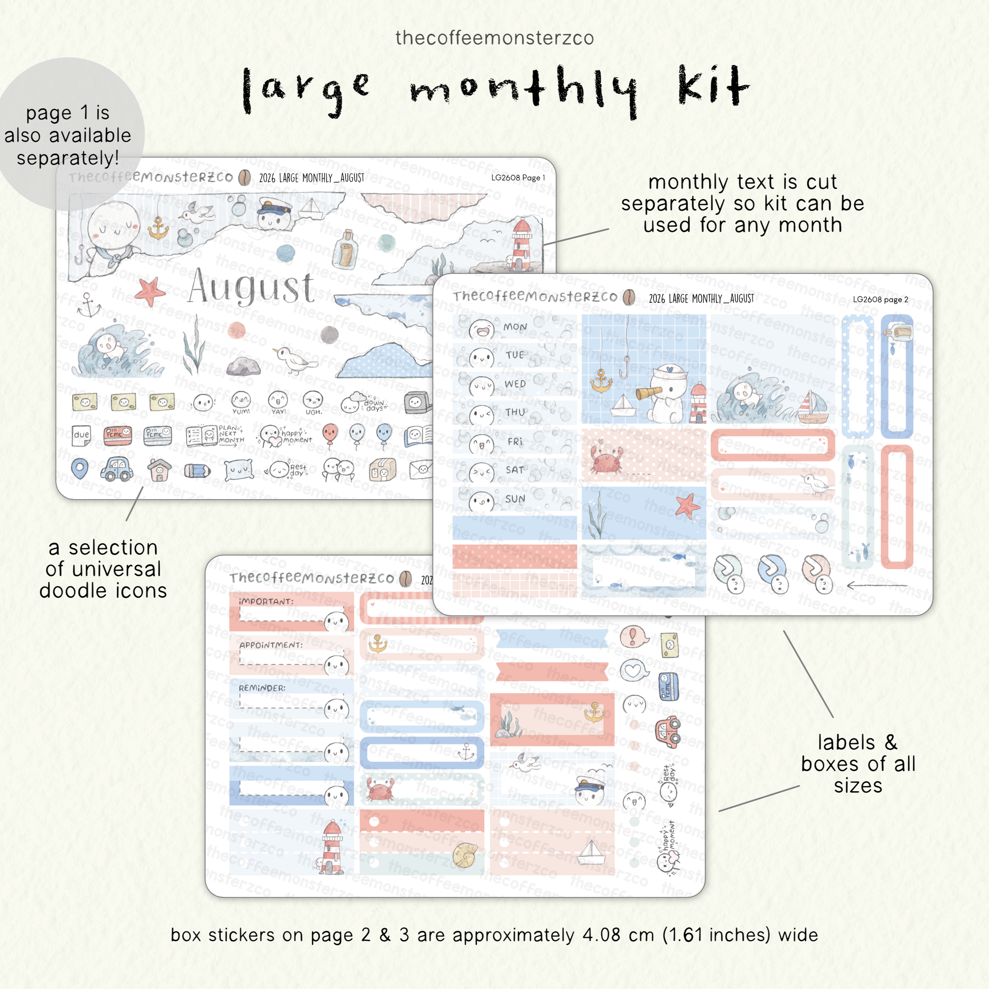 2026 Large Monthly Kits