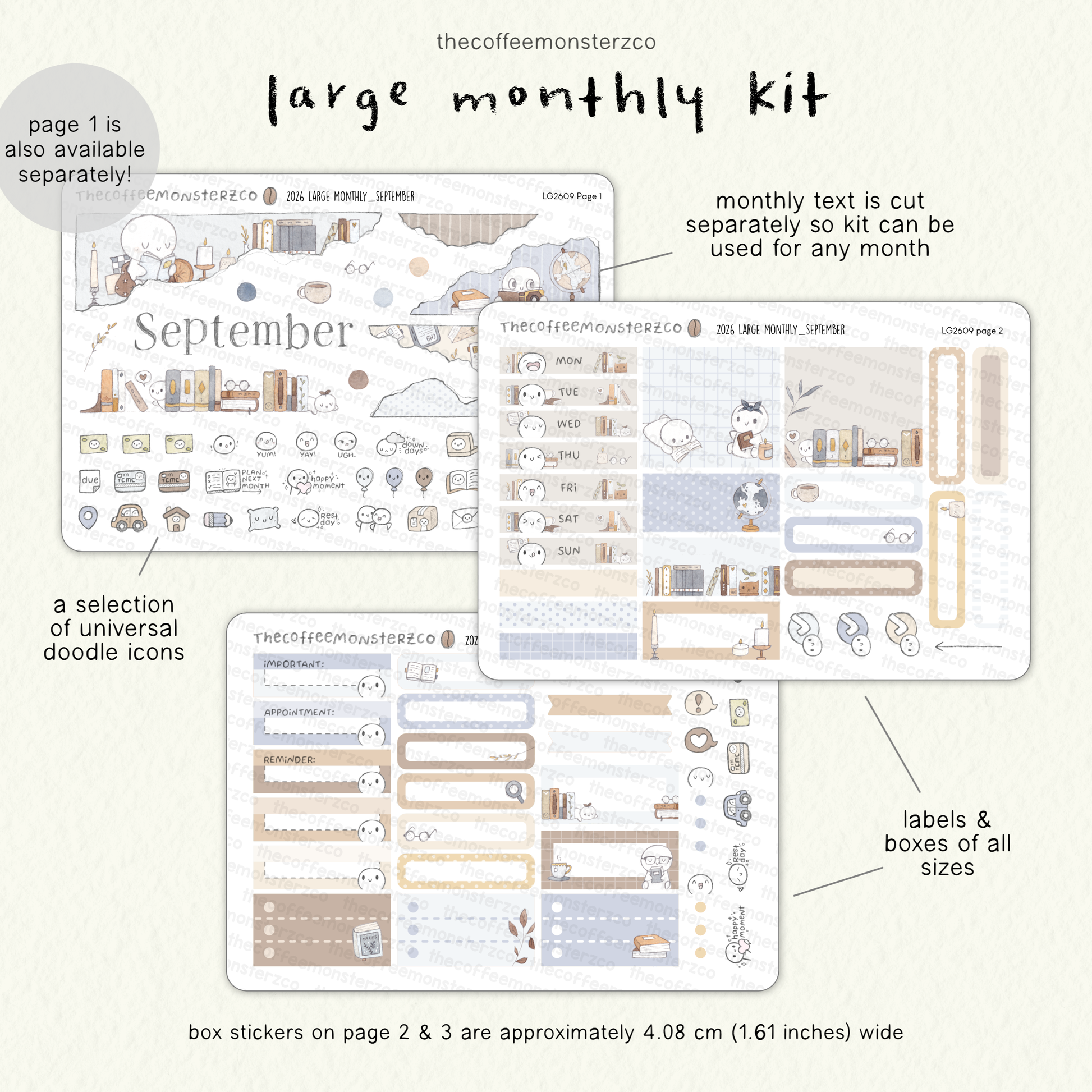 2026 Large Monthly Kits