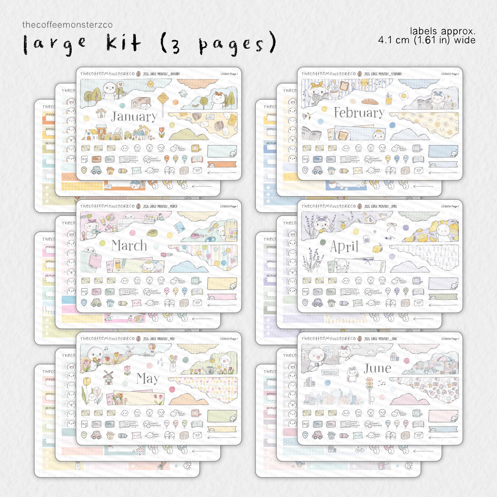 2026 Large Monthly Kits