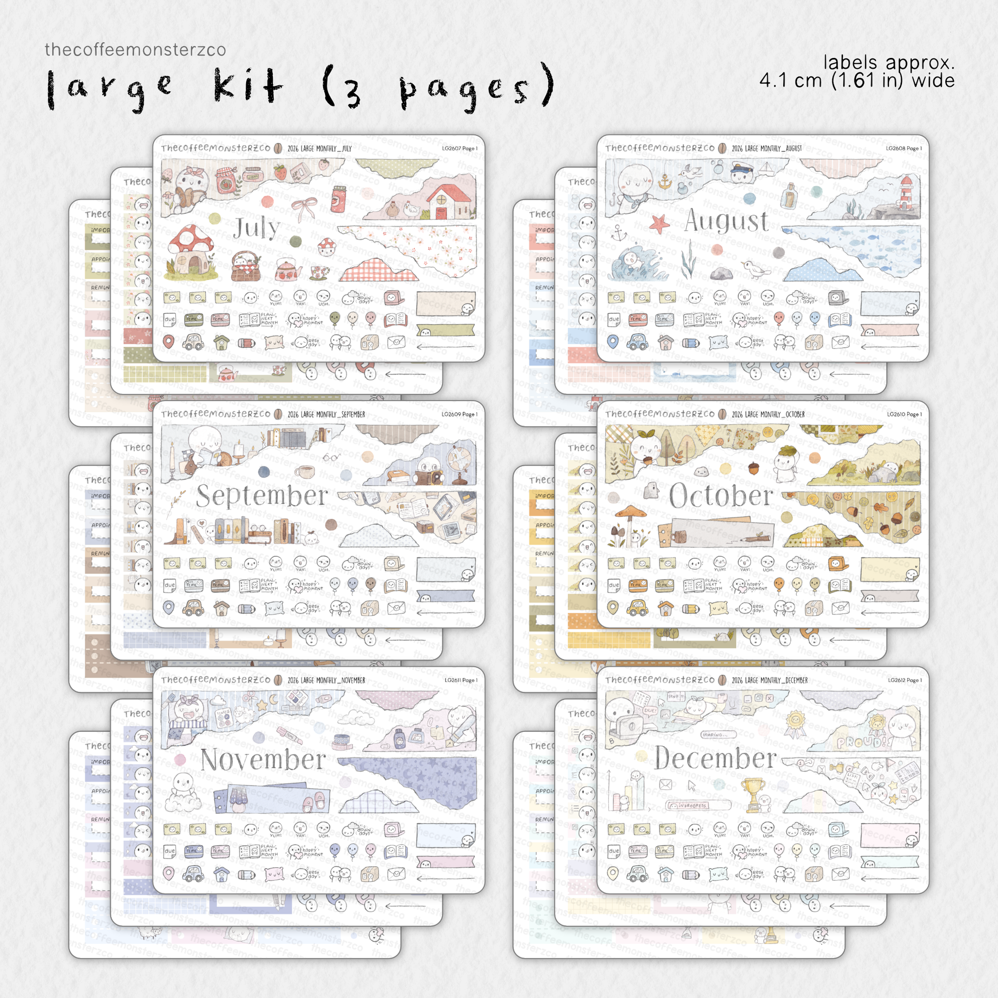 2026 Large Monthly Kits