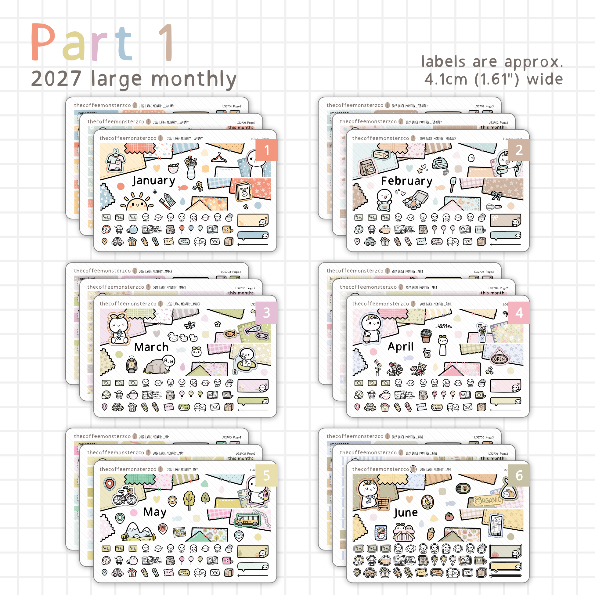 2027 Large Monthly Kits
