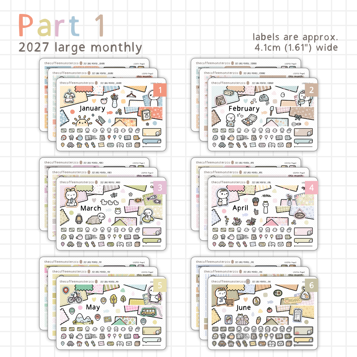 2027 Large Monthly Kits