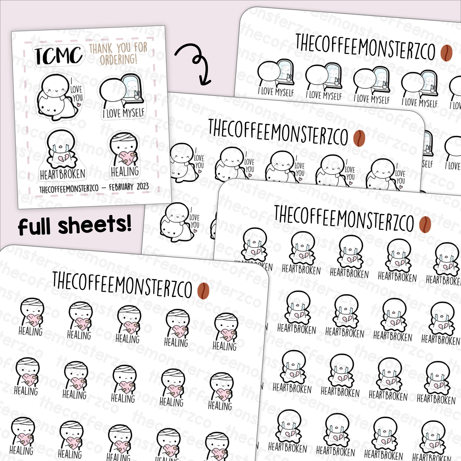 Loving Heart (February 2023 Full Sheets) (FINAL STOCK)