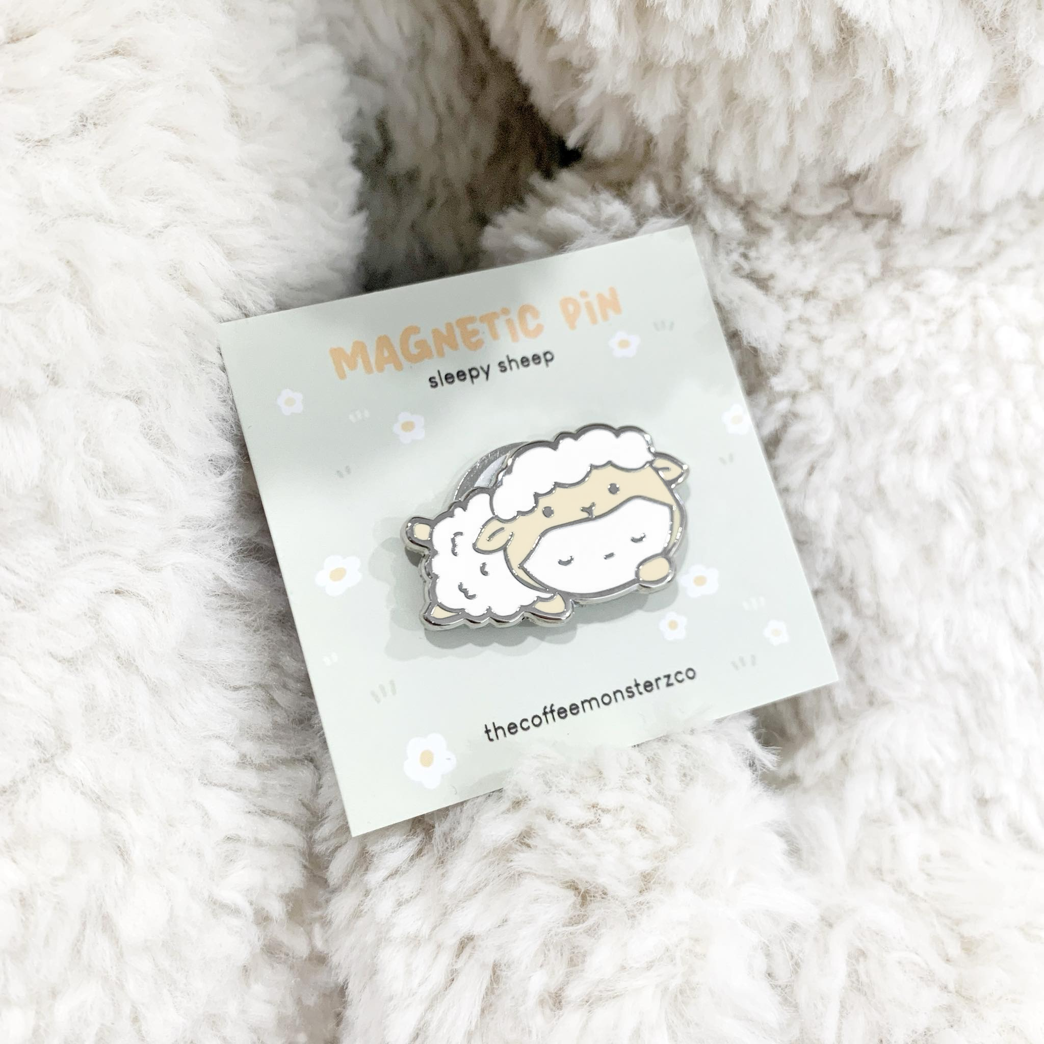 Sleepy Sheep - Magnetic Pin
