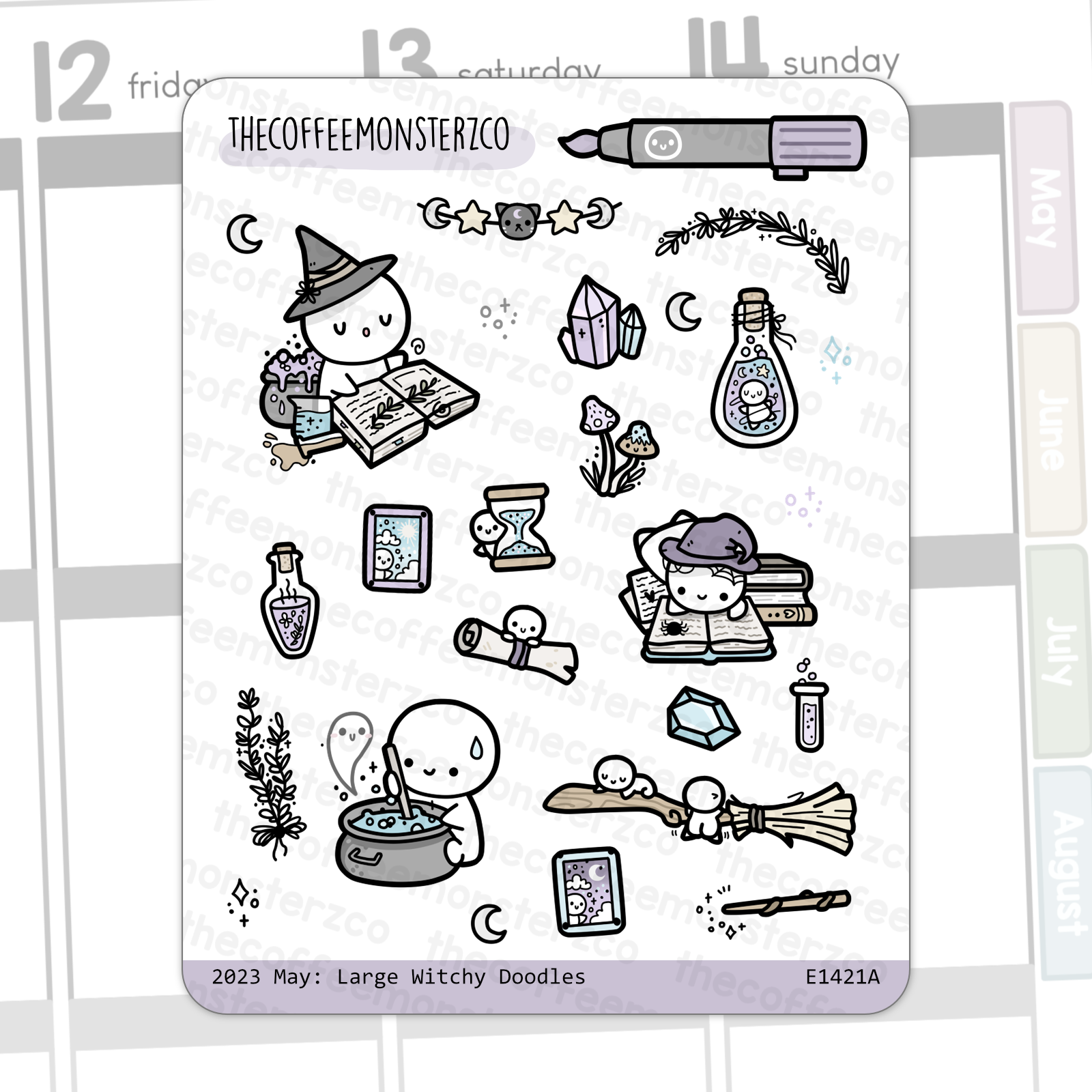 Large Witchy Doodles - 2023 May