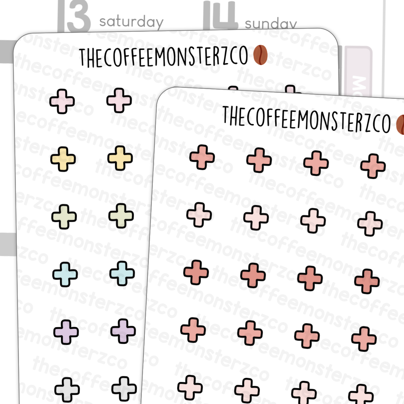 Medical Cross Doodles