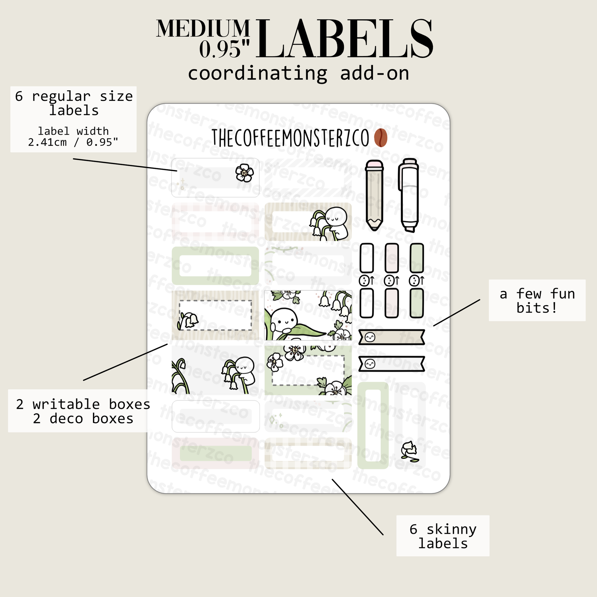 2024 Coordinating Add-ons - Medium Labels (0.95") - Part 1