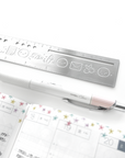 Silver Emotis & Doodles 2.0 - Emoti Metal Ruler
