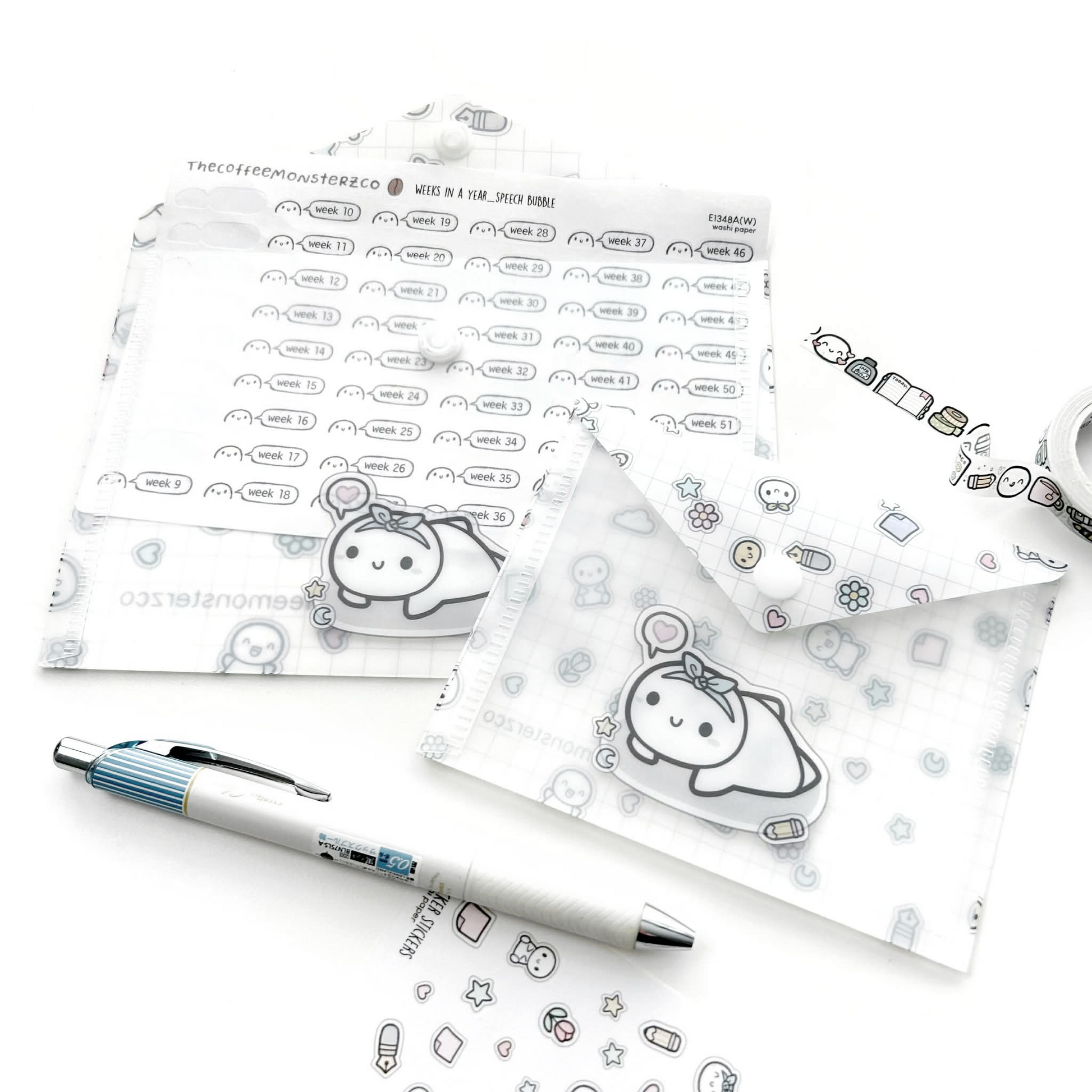 Stickers Everywhere - Plastic Sticker Envelope
