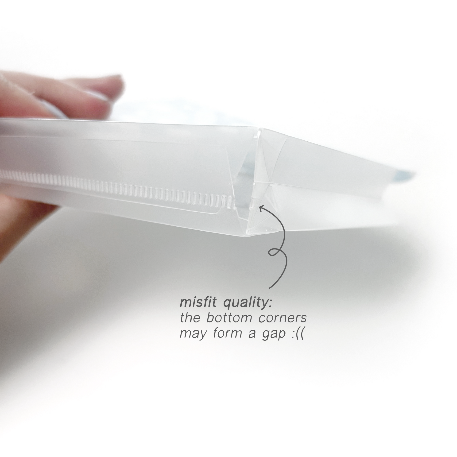 Misfit Plastic Gusset Sticker Envelope