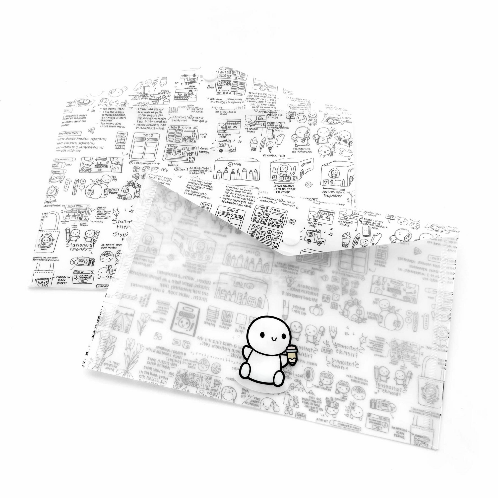 Half Letter - Plastic Sticker Envelope