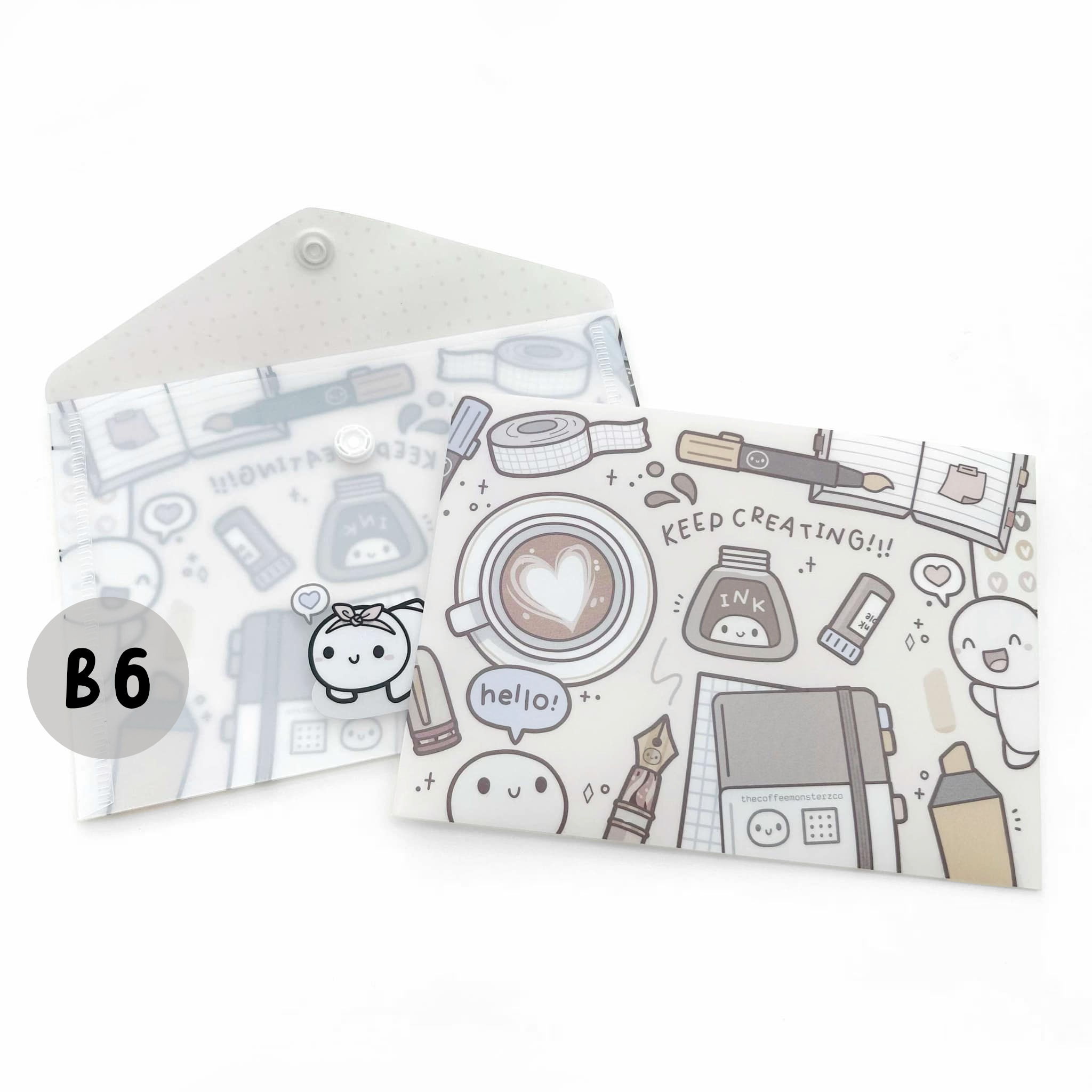 Keep Creating B6 - Plastic Sticker Envelope (1 per customer)