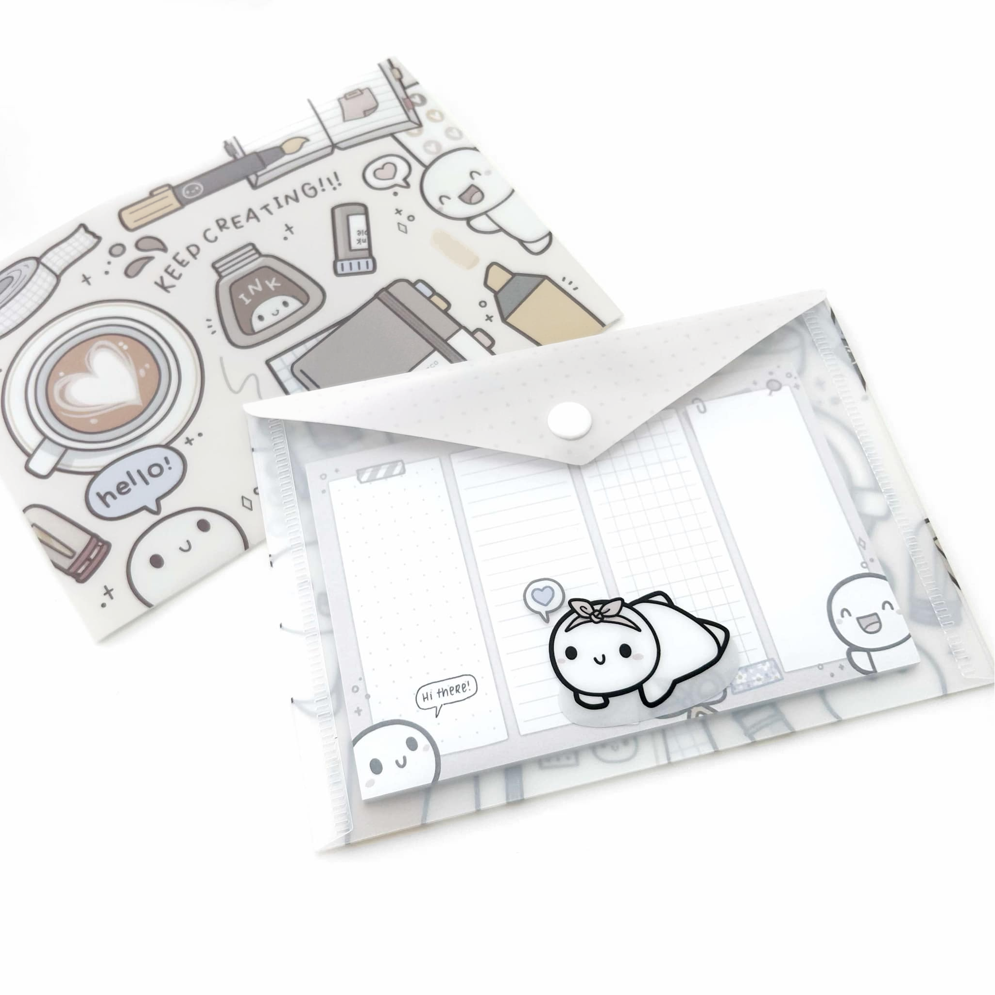 Keep Creating B6 - Plastic Sticker Envelope