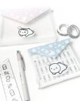 Misfit Plastic Gusset Sticker Envelope