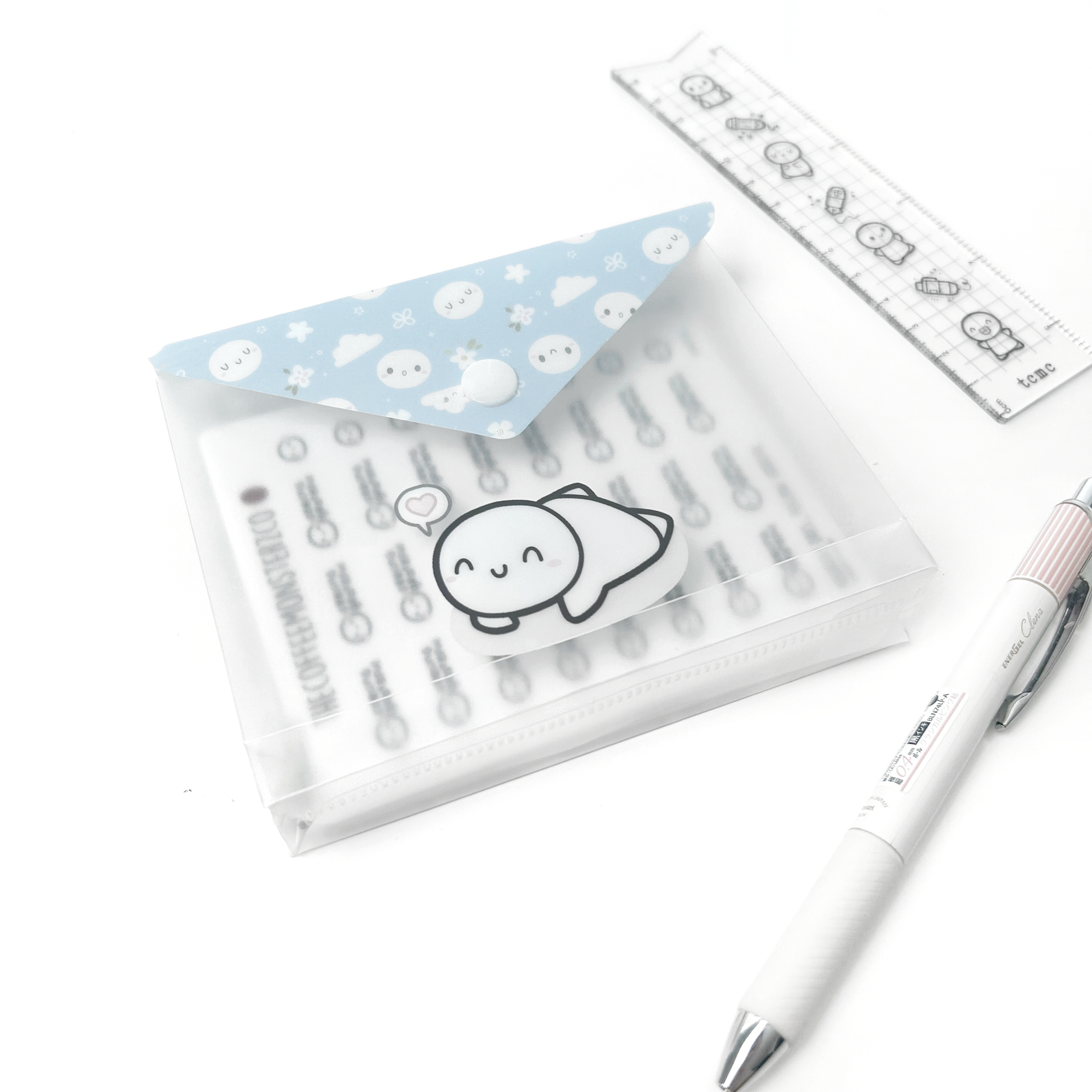 Misfit Plastic Gusset Sticker Envelope