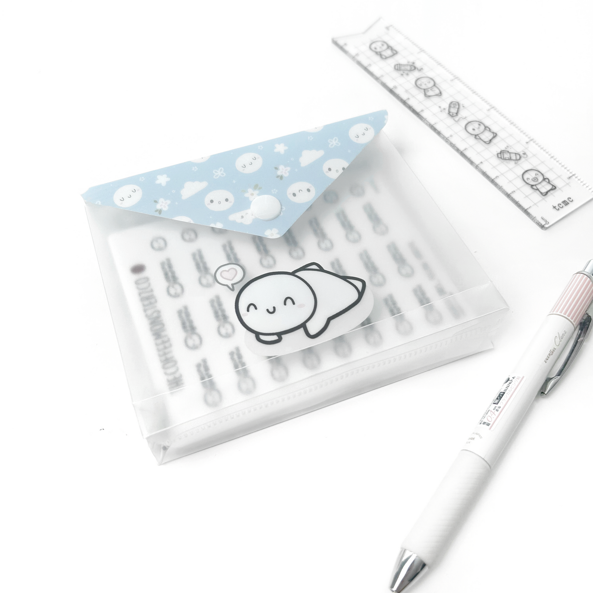 Misfit Plastic Gusset Sticker Envelope