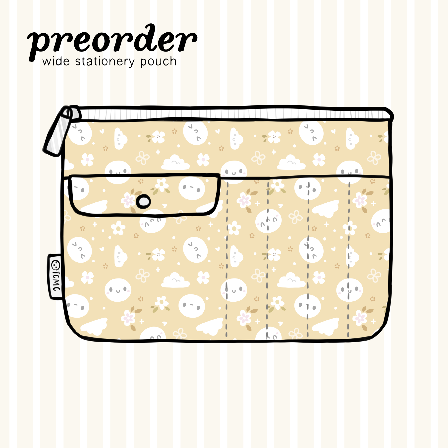 Honey - Wide Stationery Pouch