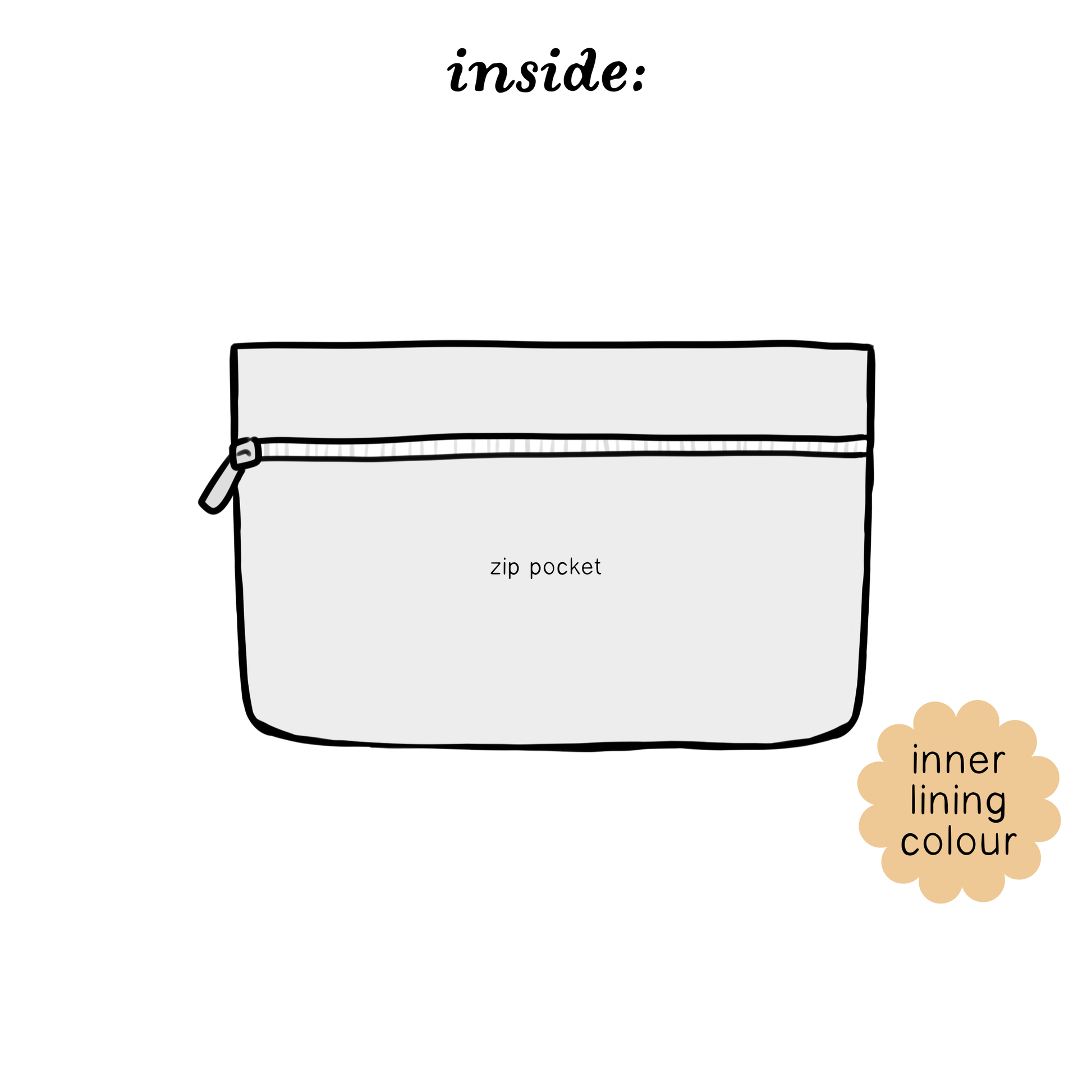 Honey - Wide Stationery Pouch