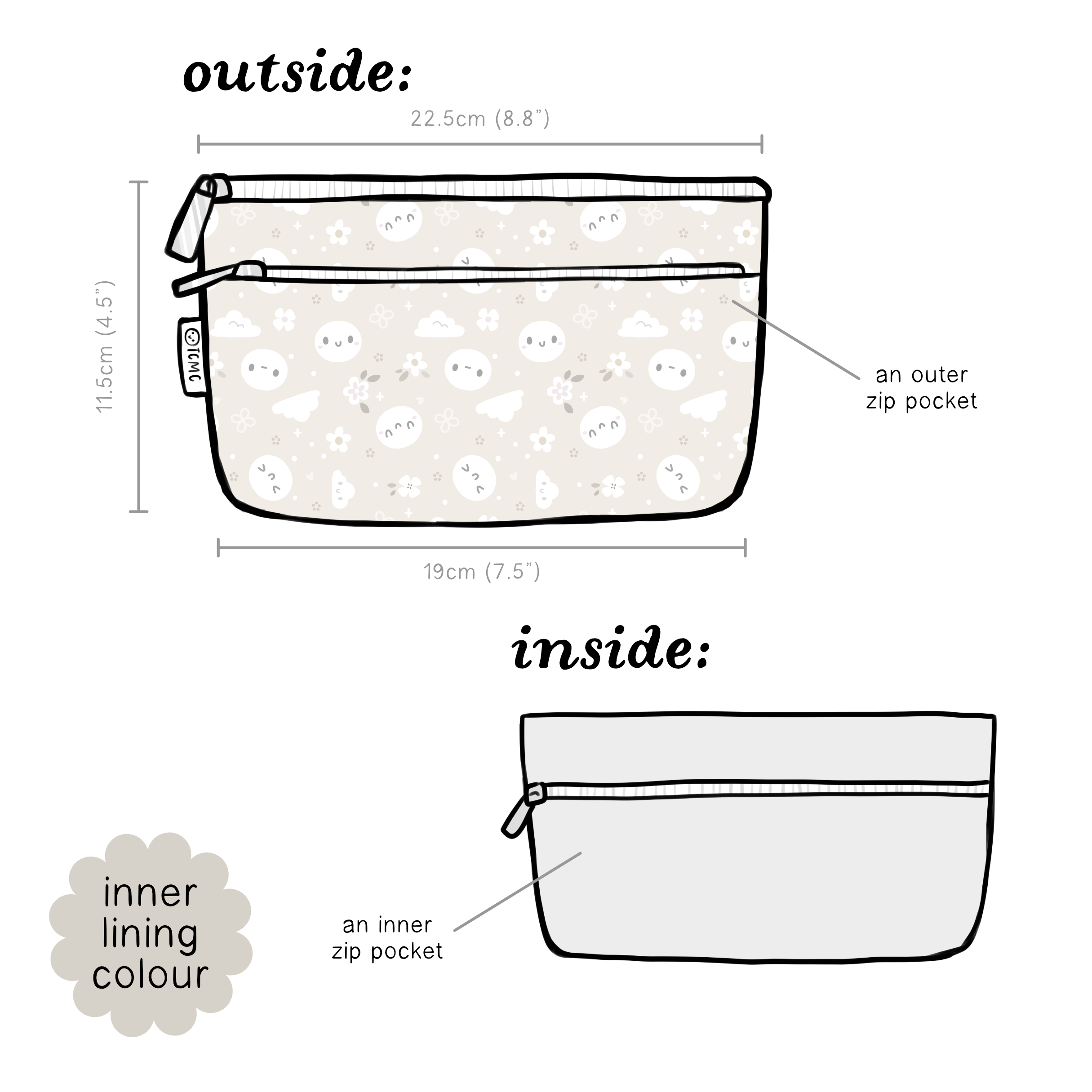 Oxidized Potato - Slim Stationery Pouch