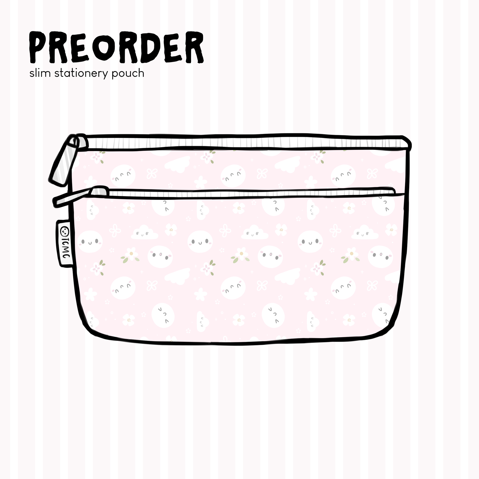 Ballerina Pink - SLIM Stationery Pouch (1 Per Customer)