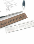 Silver Emotis & Doodles 2.0 - Emoti Metal Ruler