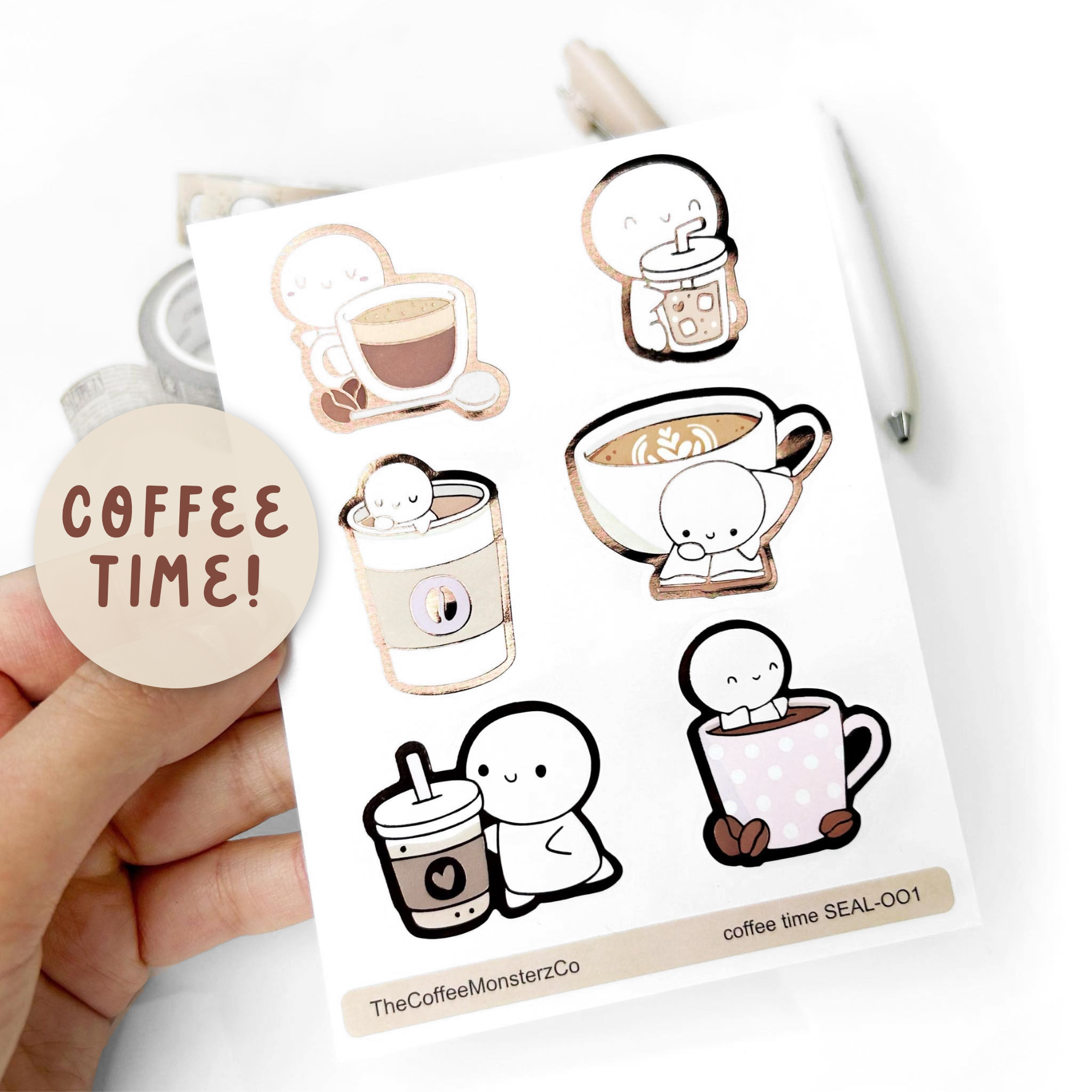 Coffee Time - Sticker Seals (NEW)