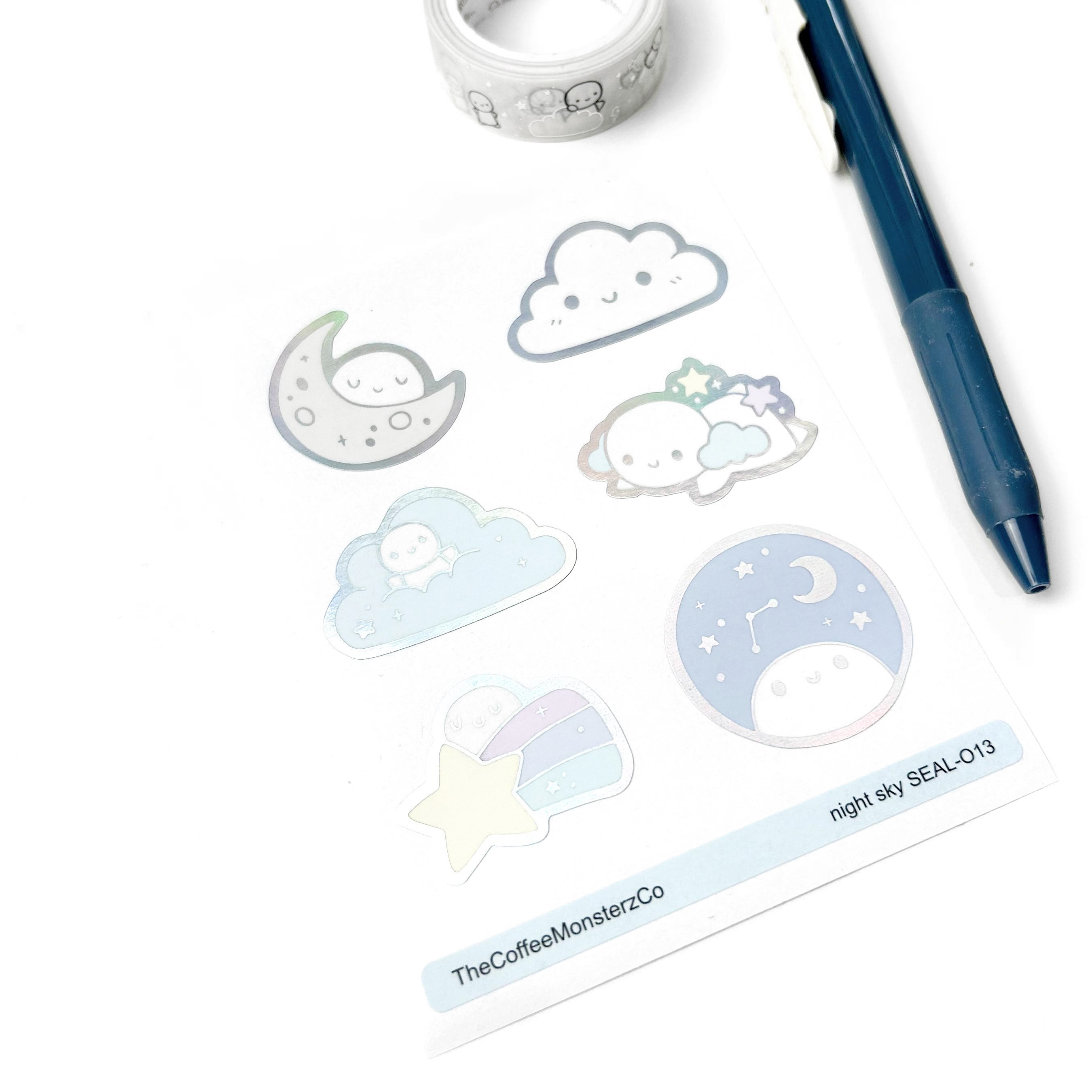 Night Sky - Sticker Seals