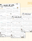 Slice Of Life 2025 Calendar - Vinyl Sticker