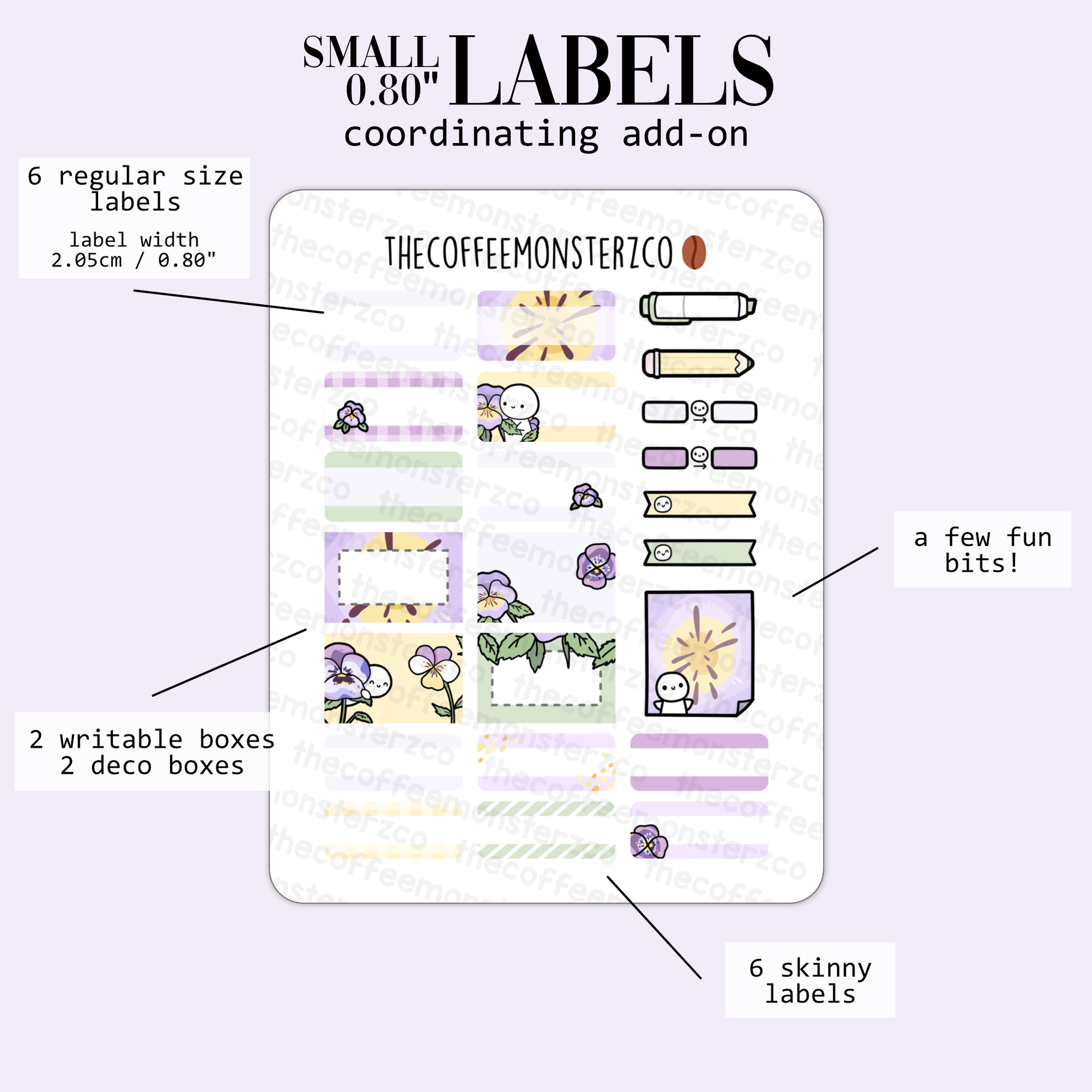 2024 Coordinating Add-ons - Small Labels (0.80") - Part 1