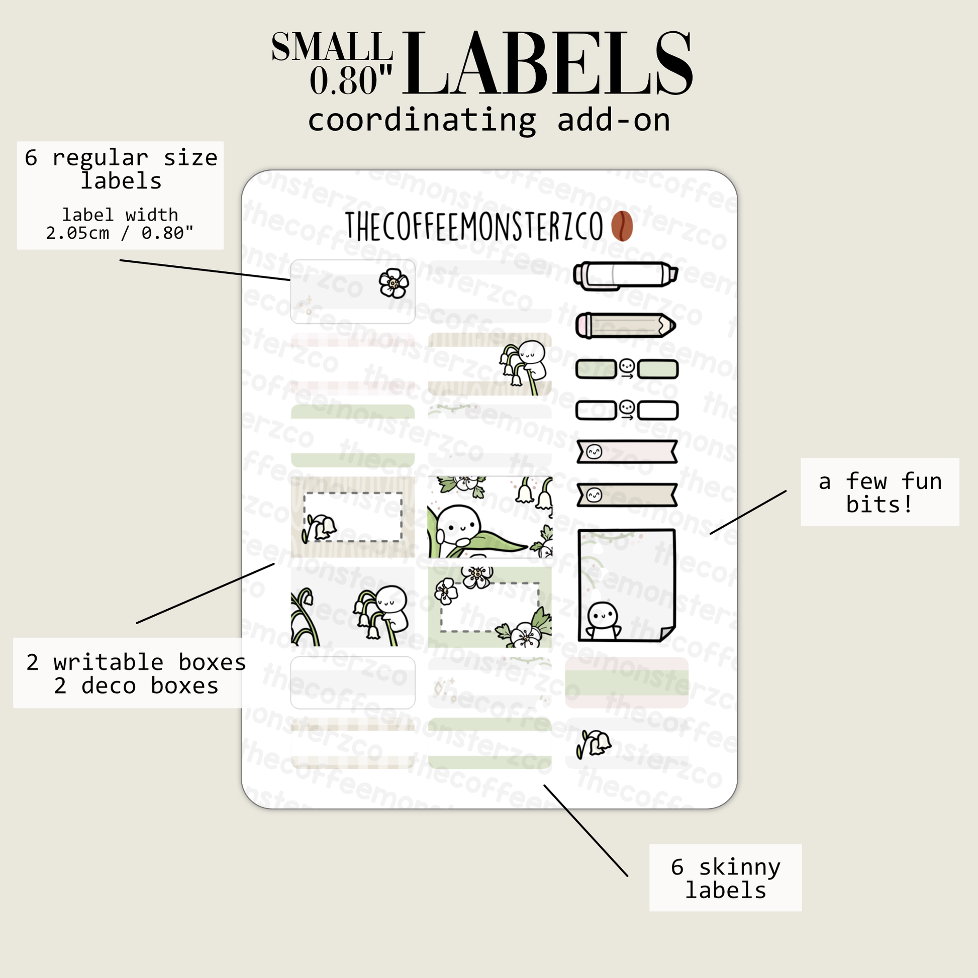 2024 Coordinating Add-ons - Small Labels (0.80") - Part 1