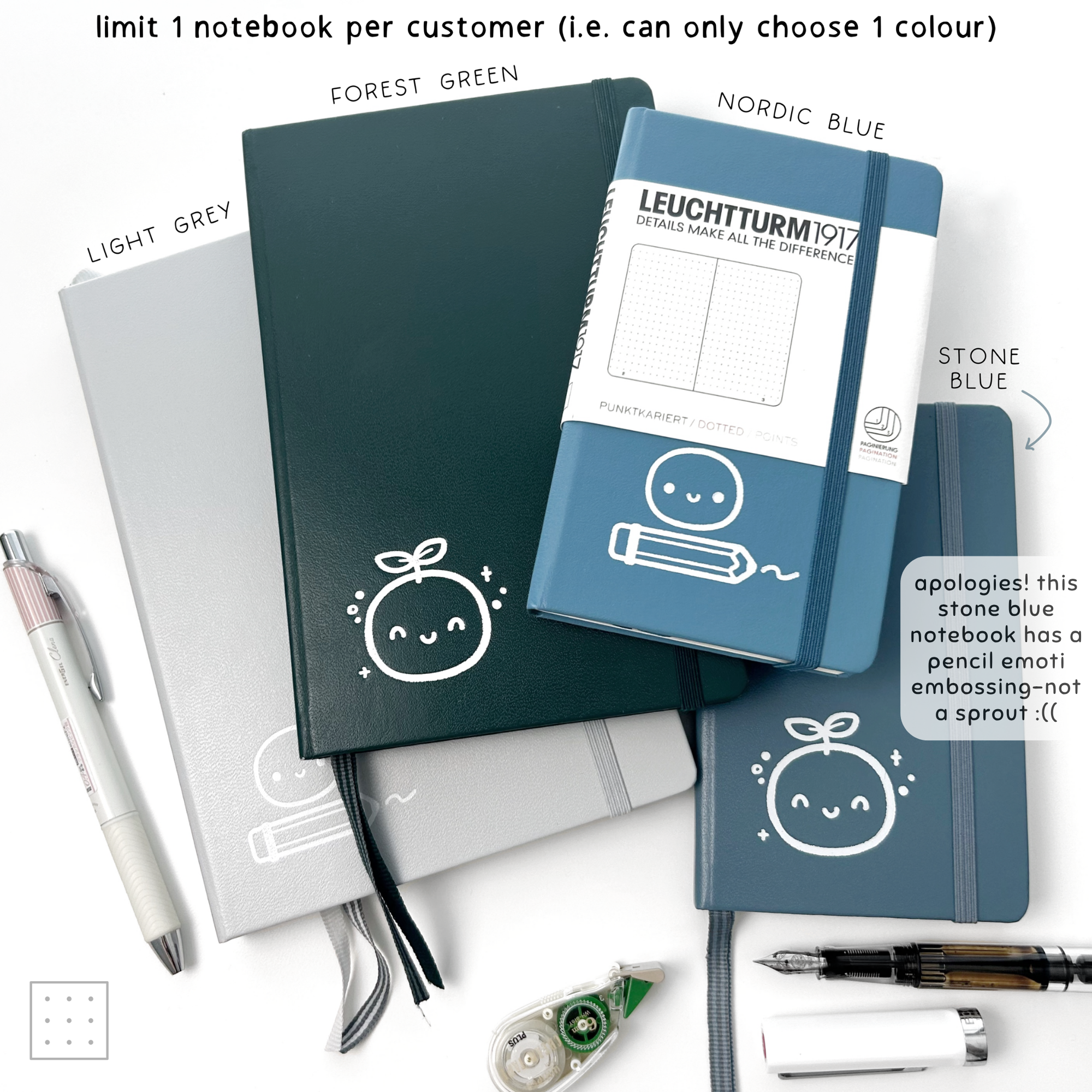Emoti Leuchtturm1917 Notebooks (1 notebook per customer)